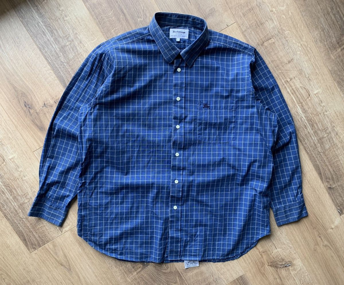Burberry × Vintage Vintage Burberrys shirt Size US XL / EU 56 / 4 - 1 Thumbnail