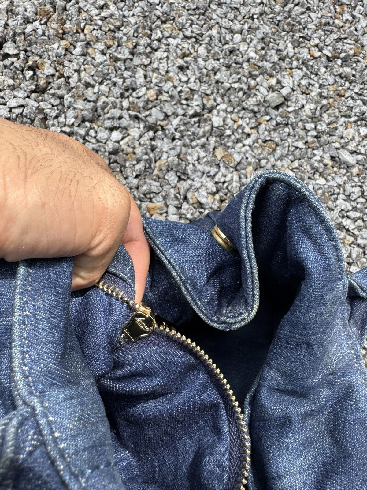 Prada PRADA CANAPA DENIM SMALL TOTE BAG Size ONE SIZE - 10 Thumbnail