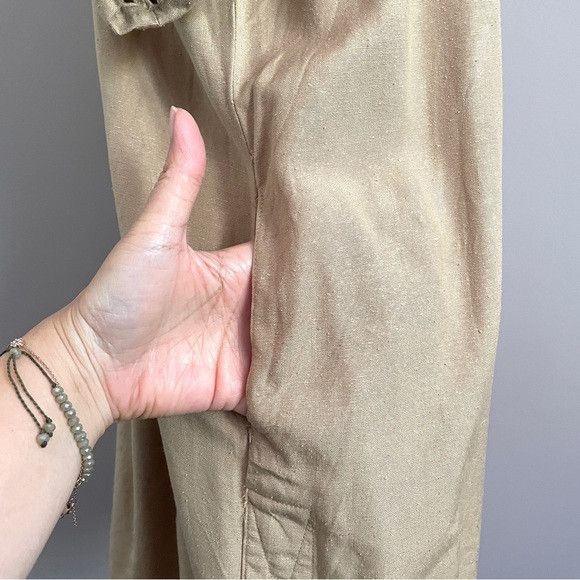 Vintage Vintage Ivory Raw Silk Cut Out Shift Dress - Medium Size M / US 6-8 / IT 42-44 - 7 Thumbnail