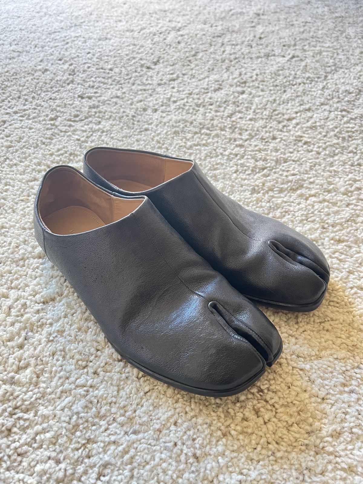 image of Maison Margiela Tabi Loafers in Black, Men's (Size 9)