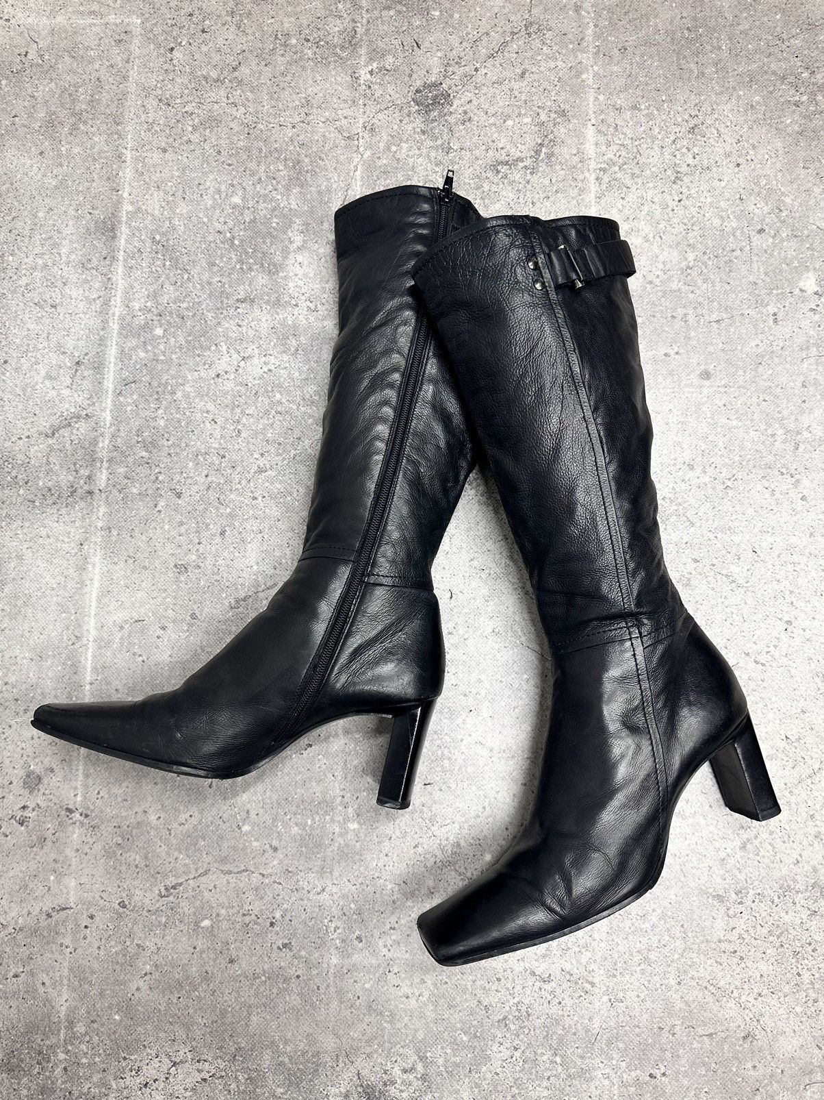 A.S.98 Vintage Leather Hight Heels Leather AS 98 Guidi Style Rare Size US 9 / EU 42 - 14 Thumbnail