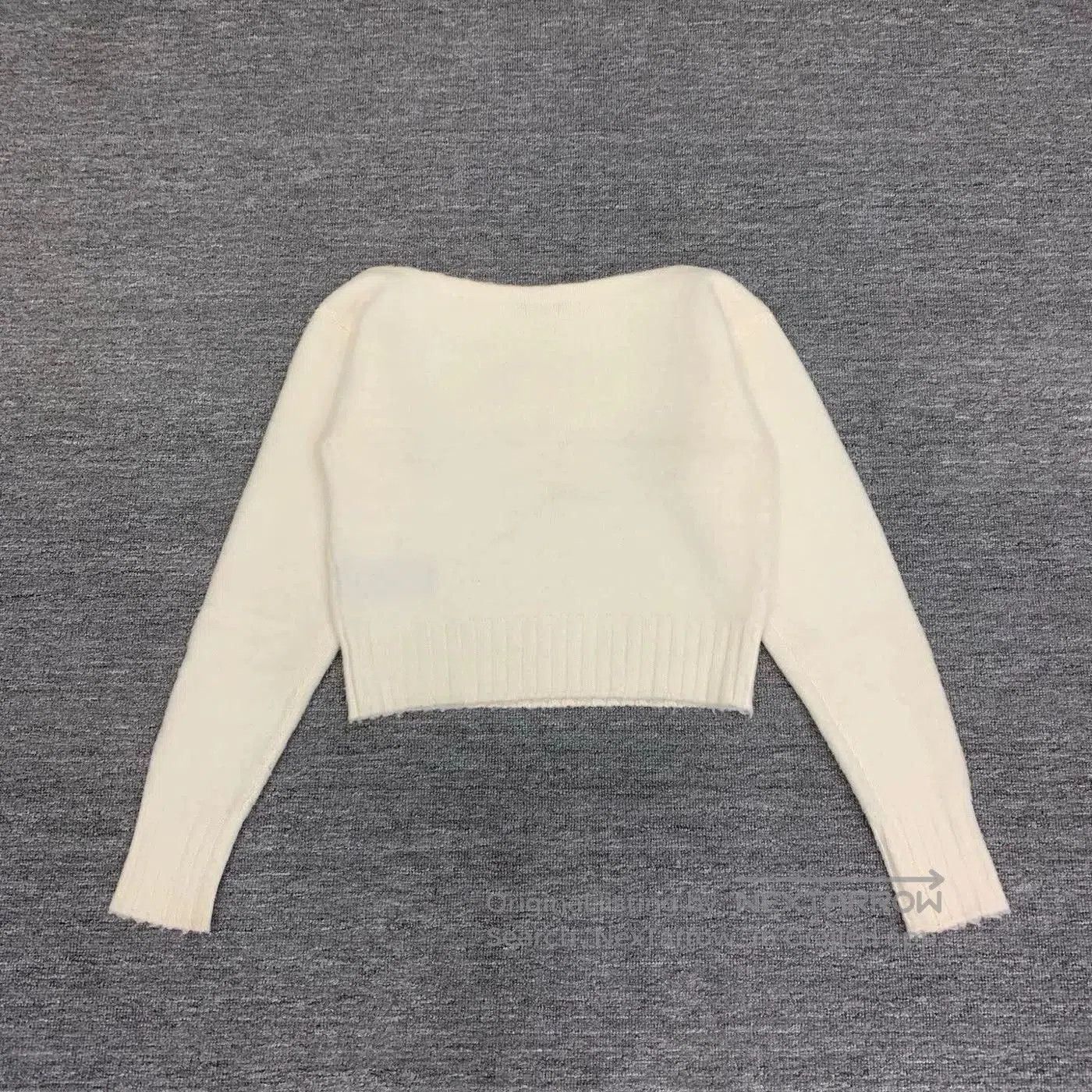 Balmain balmain beige letter knit sweater. Size XS / US 0-2 / IT 36-38 - 2 Thumbnail