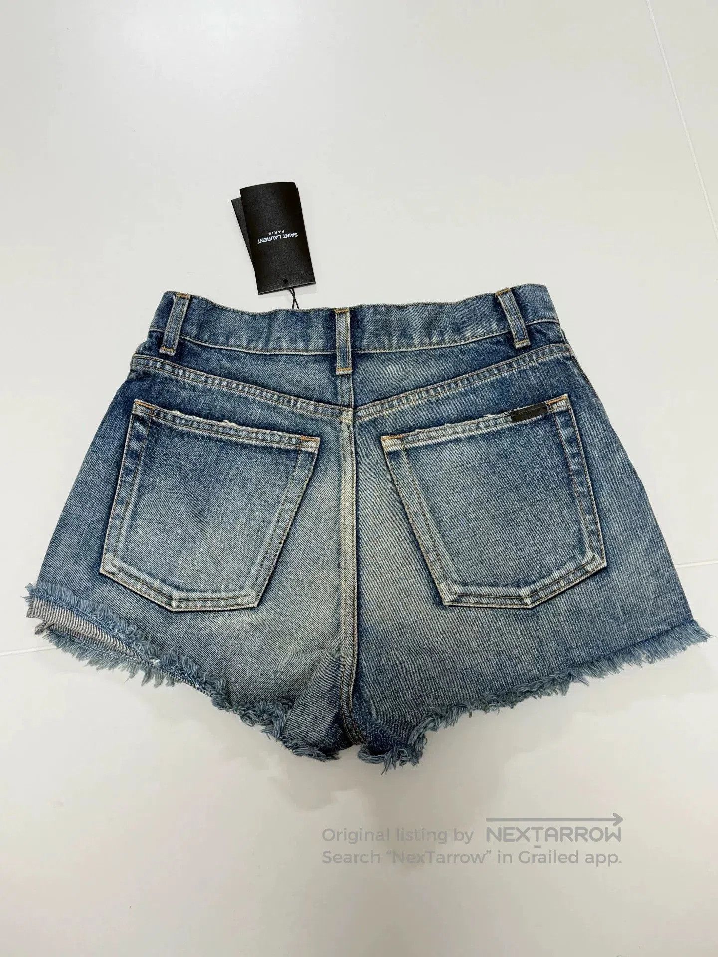 Saint Laurent Paris SAINT LAURENT Women's Denim Shorts. Size 25" / US 0 / IT 36 - 2 Thumbnail