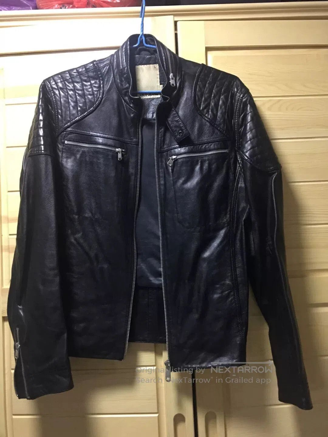 Japanese Brand ABLE Men's Leather Jacket Size L. Size US L / EU 52-54 / 3 - 4 Thumbnail