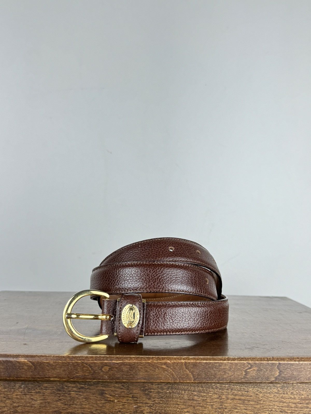 Burberry × Leather Leather belt Burberry y2k original luxury casual item Size ONE SIZE - 1 Thumbnail