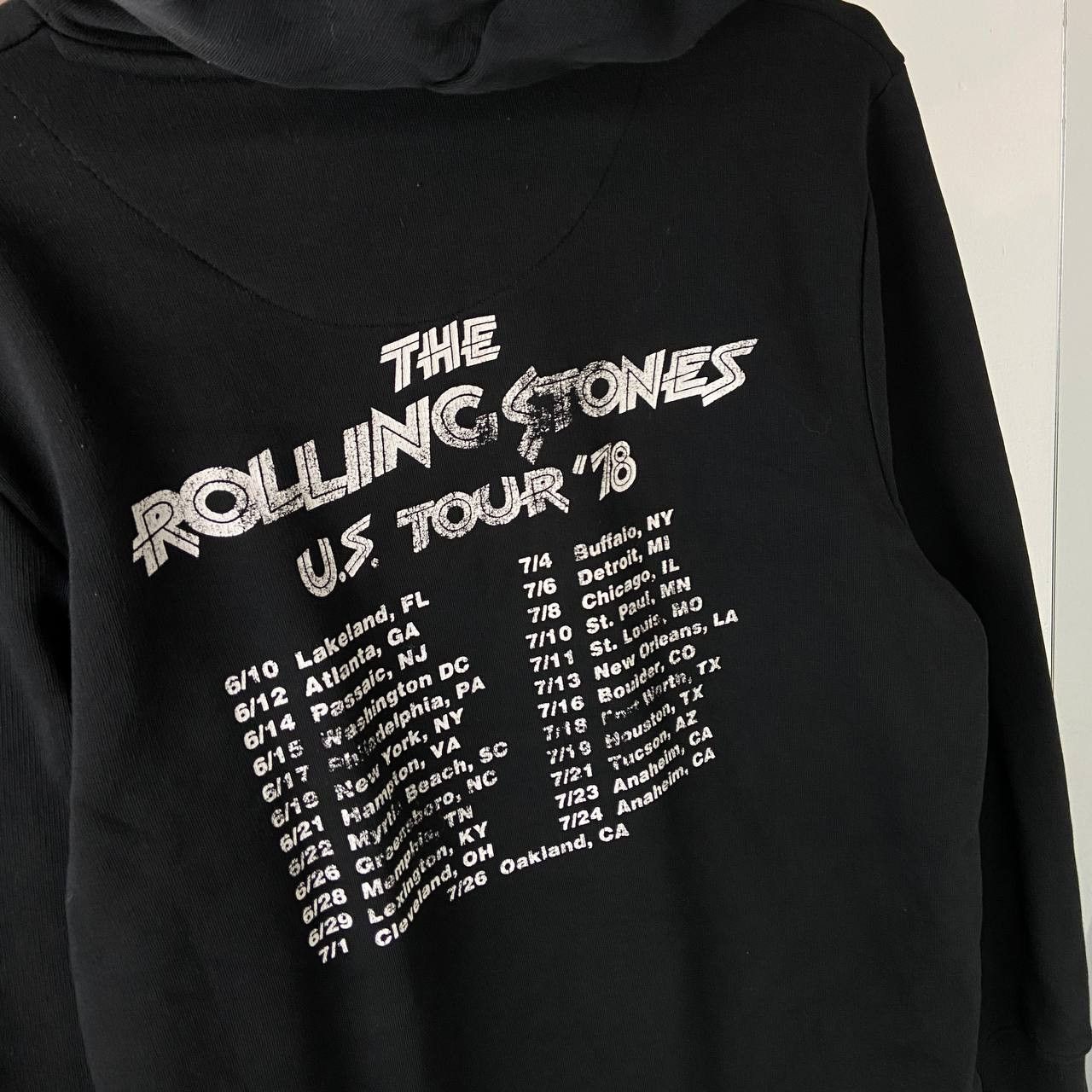 Band Tees Mans Hoodie The Rolling Stones Tour 78 Big Print Y2K Rock Size US M / EU 48-50 / 2 - 6 Thumbnail