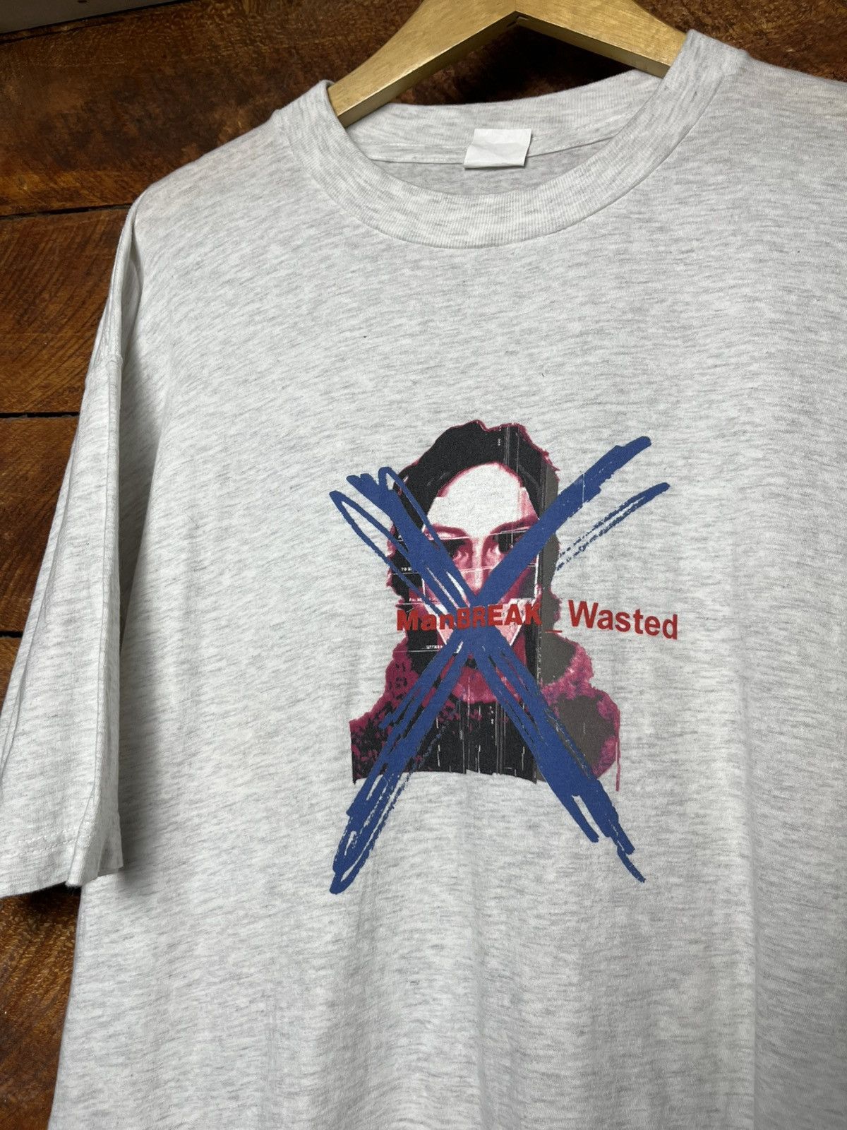 Band Tees × Vintage Vintage Rare manBREAK Wasted 1997 Electronic Band Size US L / EU 52-54 / 3 - 2 Thumbnail