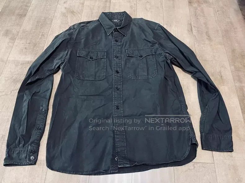 RRL Ralph Lauren RRL Ralph Lauren Black workwear double pocket military sty Size US L / EU 52-54 / 3 - 7 Thumbnail