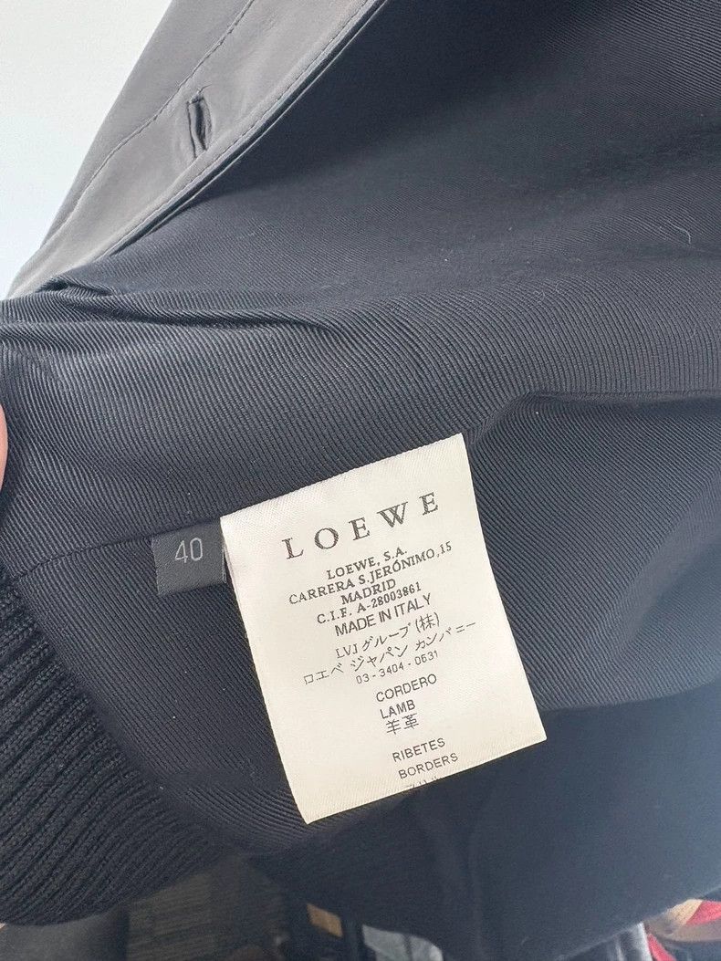 Loewe LOEWE Short black sheepskin leather jacket Size XS / US 0-2 / IT 36-38 - 3 Thumbnail