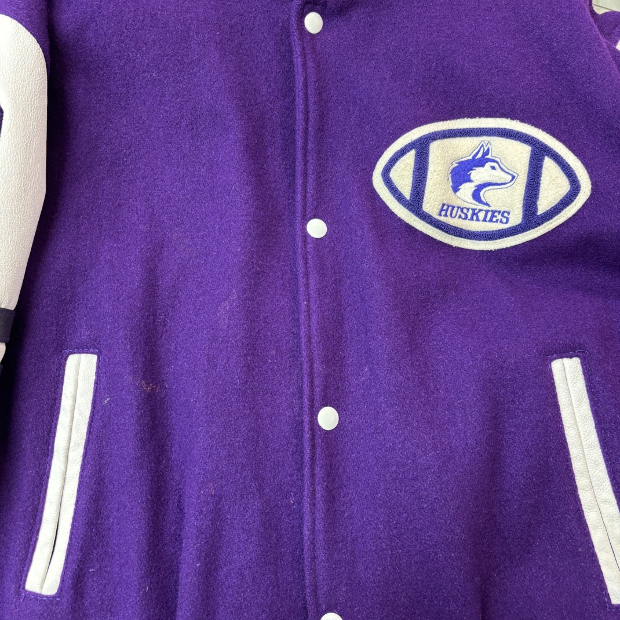 Other L - Purple + White Huskies HPSS Varsity Jacket Size L / US 10 / IT 46 - 6 Thumbnail