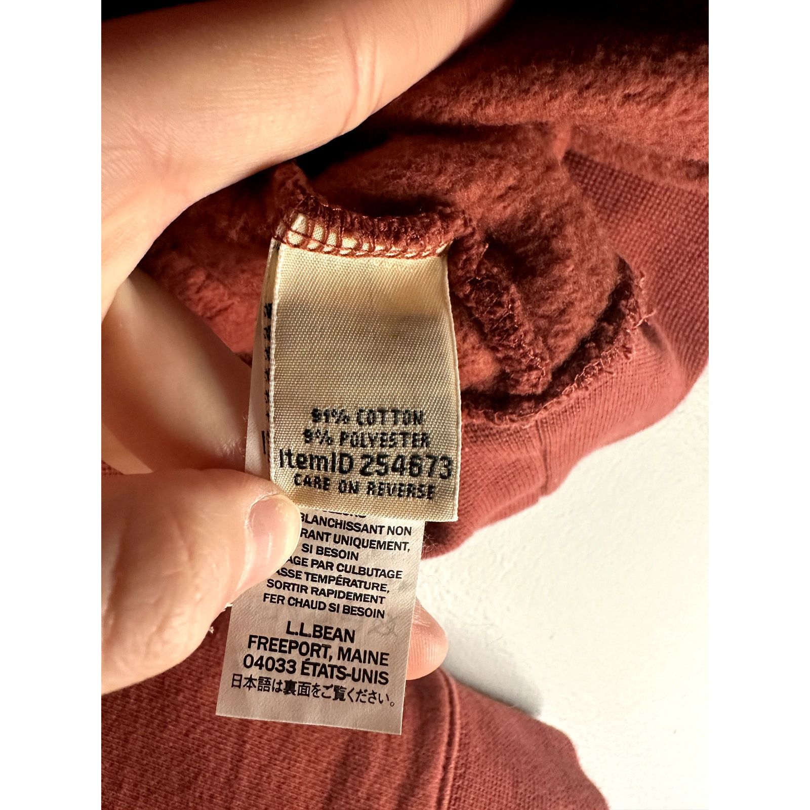 Other L.L.Bean Quarter-Zip Pullover Sweater Burnt Red Medium Size US M / EU 48-50 / 2 - 7 Thumbnail