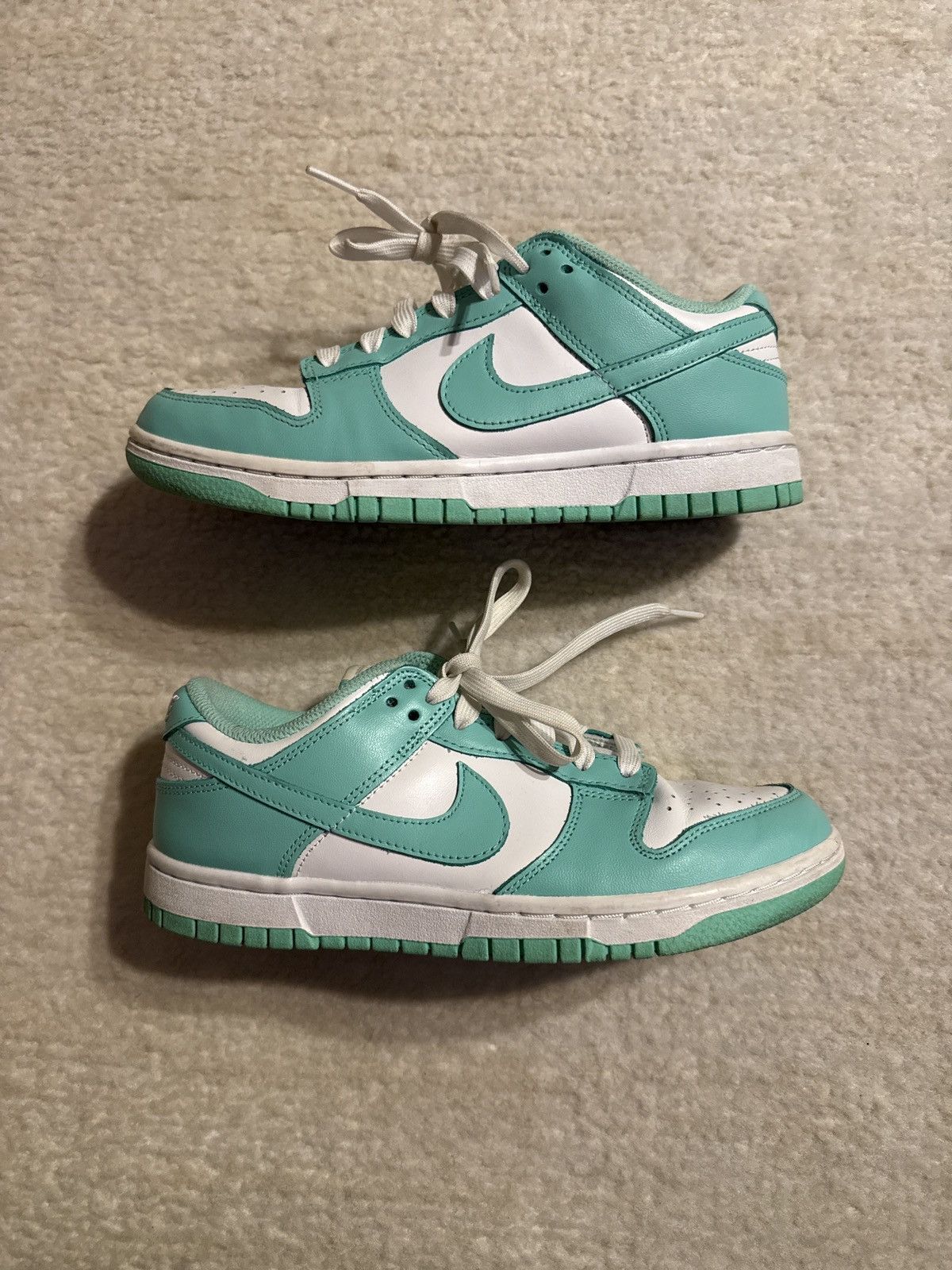 Nike Nike Dunk Low Mint Green / White – Gently Used Size US 7 / IT 37 - 2 Thumbnail