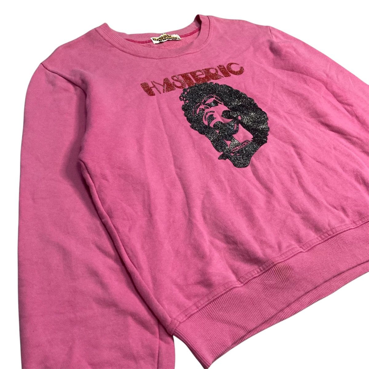 Hysteric Glamour Rare Vintage Hysteric Glamour Jimi Hendrix Pink Sweatshirt Size US M / EU 48-50 / 2 - 2 Thumbnail