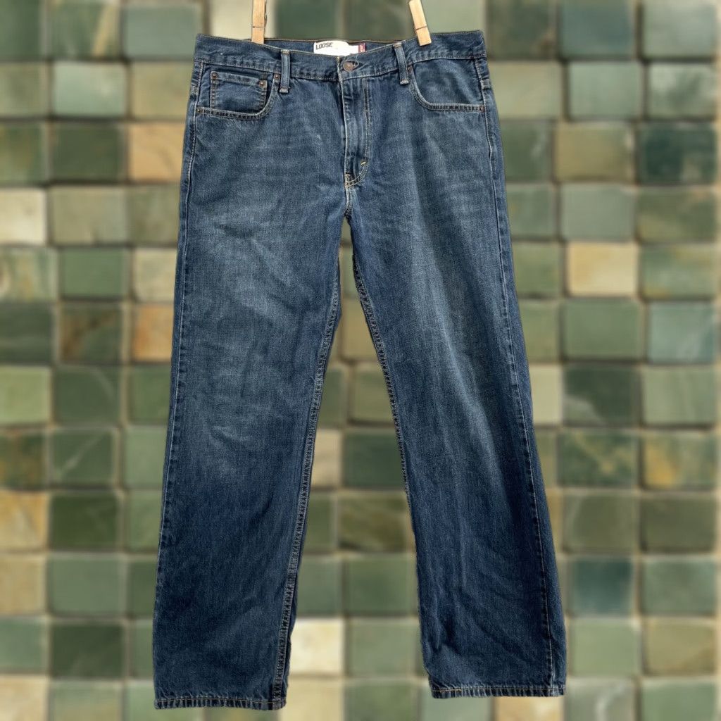 Levi's Levi's 569 Jeans Mens Straight 35x29 Denim Blue 90s Y2k Skate Baggy Workwear Vintage Collection Mens Size US 35 - 1 Thumbnail
