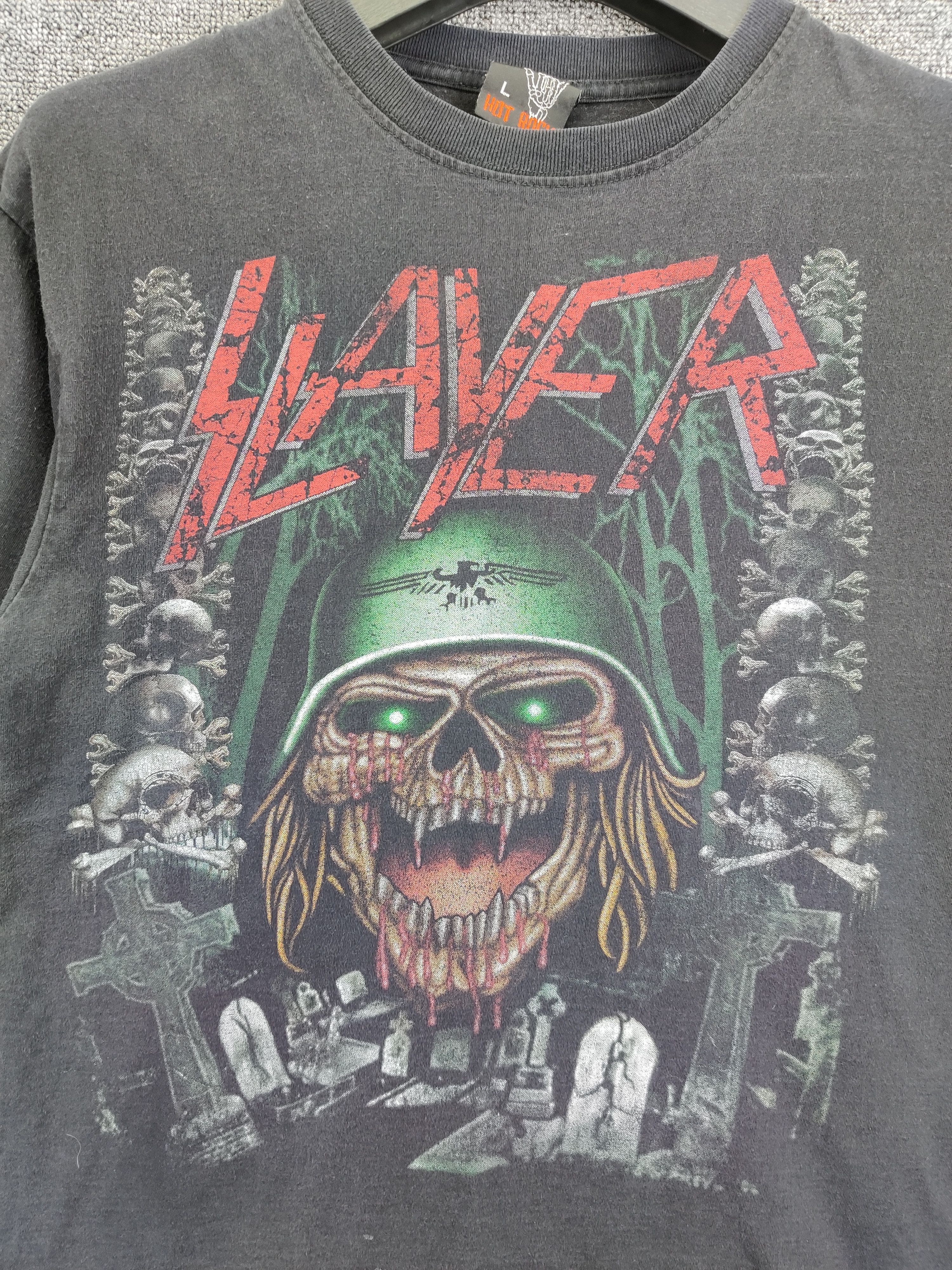 Band Tees Vintage Slayer War Chest Band Tee Tshirt Size US L / EU 52-54 / 3 - 7 Thumbnail