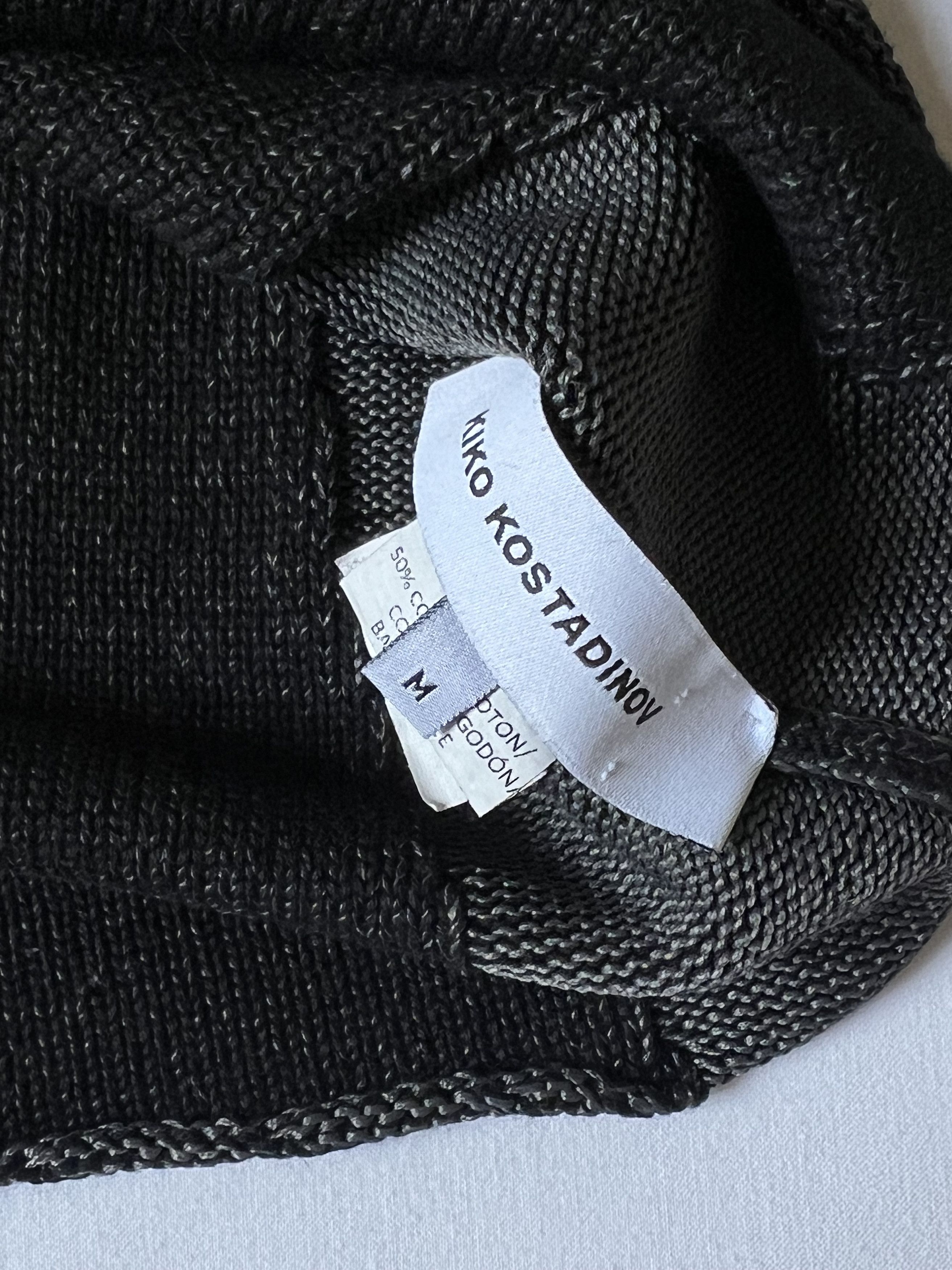 Kiko Kostadinov Kiko Kostadinov Black and Grey Four-Way Knit Sweater Size US M / EU 48-50 / 2 - 3 Thumbnail