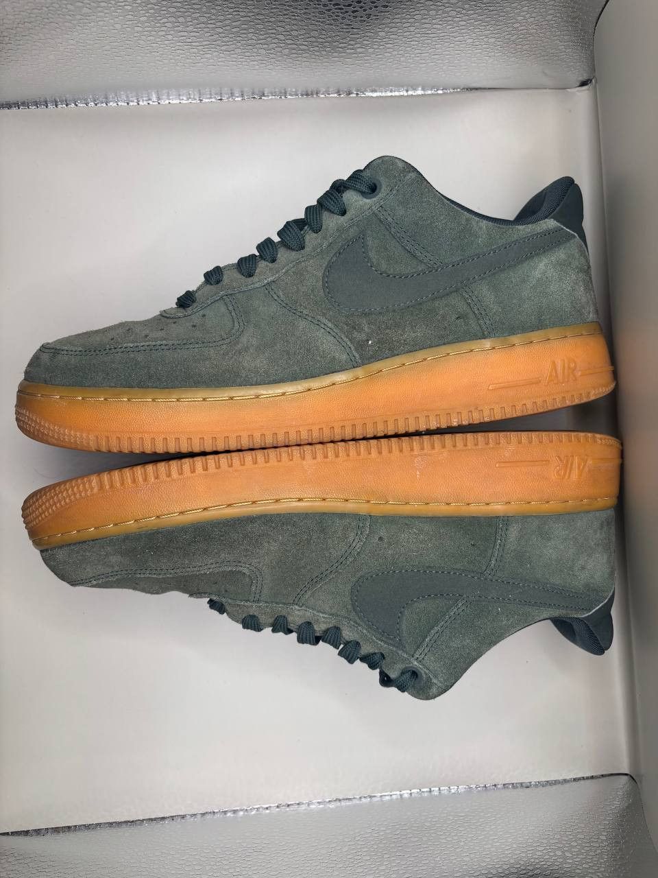 Nike Nike Air Force 1 Low Suede "Outdoor Green" Gum Sole Size US 8.5 / EU 41-42 - 3 Thumbnail