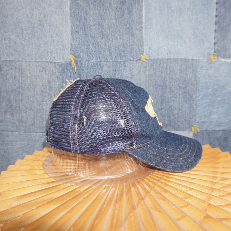 NHL OSFA - Vintage Y2K Toronto Maple Leafs denim trucker NHL hat Size ONE SIZE - 5 Thumbnail
