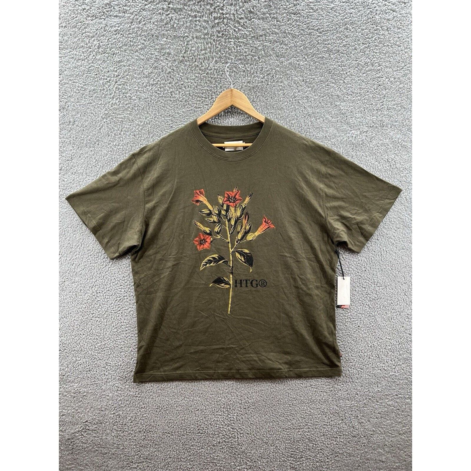 Honor the Gift Honor The Gift Tobacco Flower Olive Tee Men’s Size Large Size US L / EU 52-54 / 3 - 1 Thumbnail