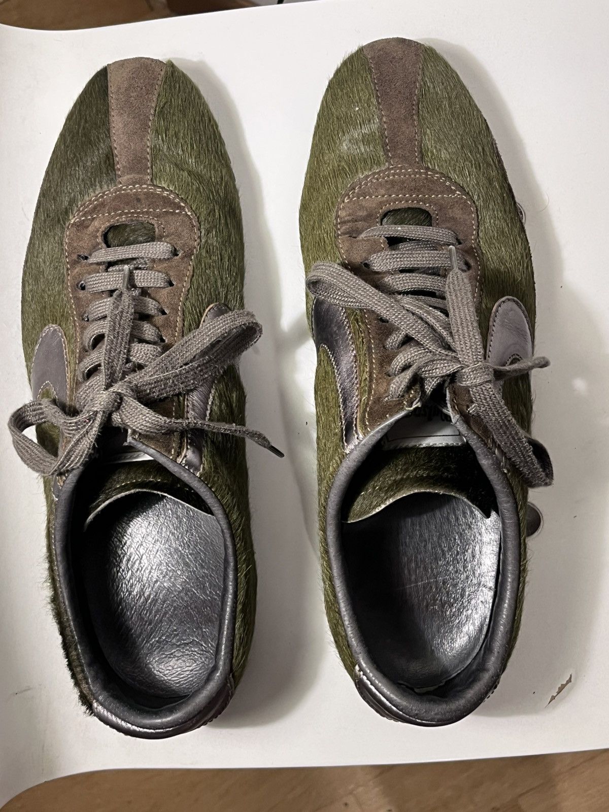 Other Valsport 1920 Italian Green Pony Hair Sneakers Size US 8 / EU 41 - 4 Thumbnail
