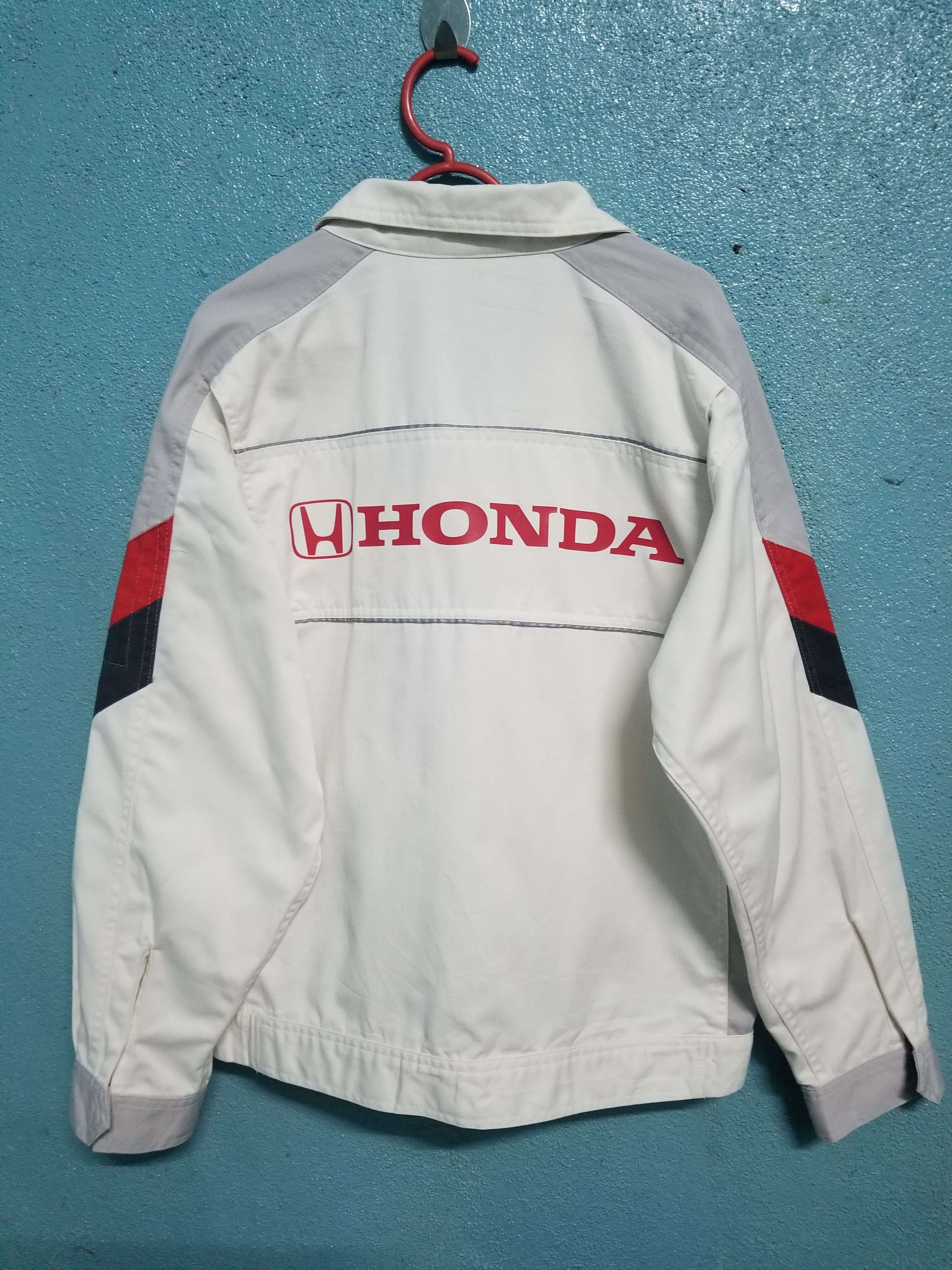 image of Vintage Honda Jacket in White, Men's (Size Medium)
