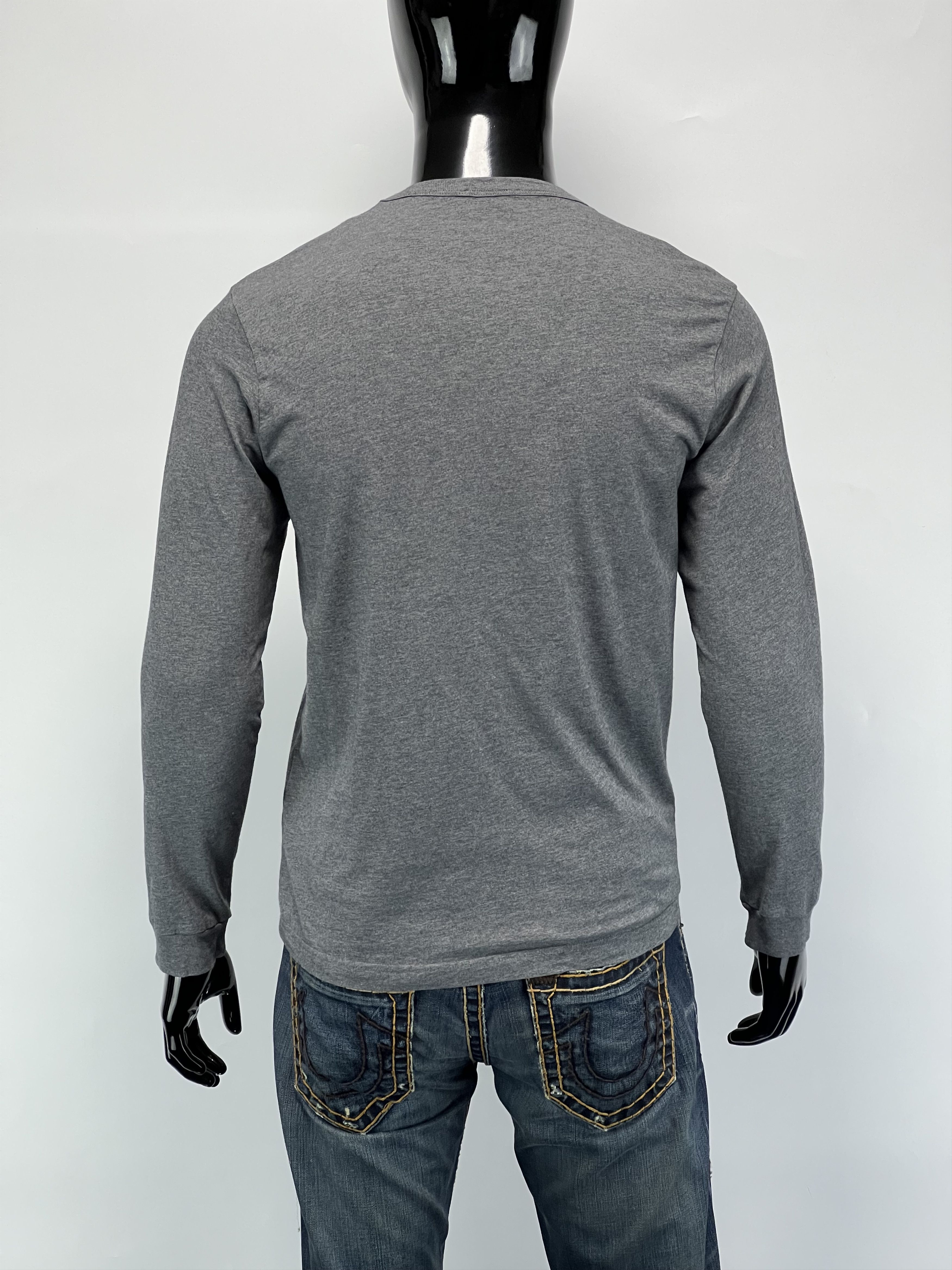 Diesel Diesel Men's Gray Long Sleeve T Shirt Big Logo Size S Size US S / EU 44-46 / 1 - 2 Thumbnail