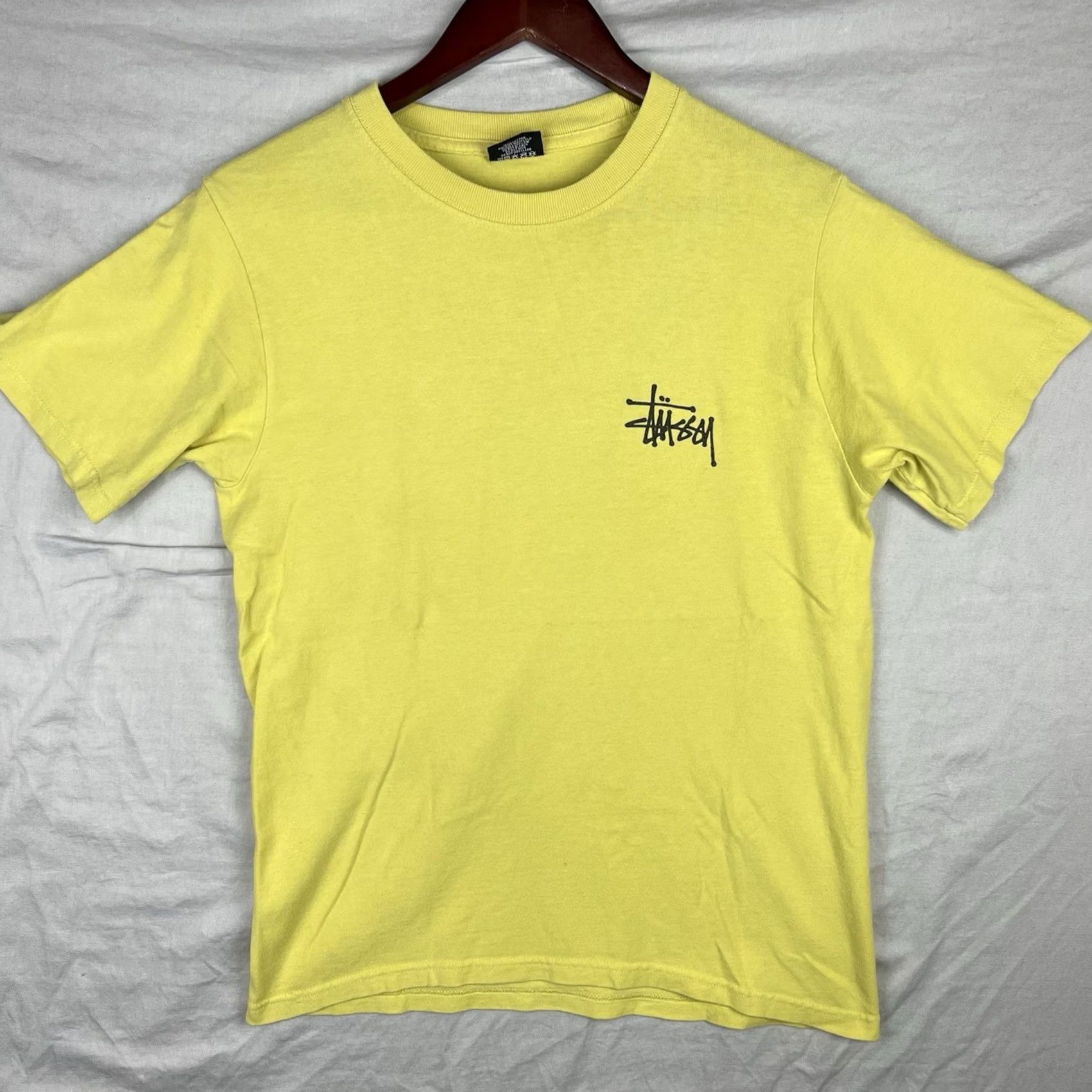 Vintage Stussy Shirt Mens Small Yellow Skate Inna Rub A Dub Style Tee Stüssy Tee Shirt Size US S / EU 44-46 / 1 - 2 Thumbnail
