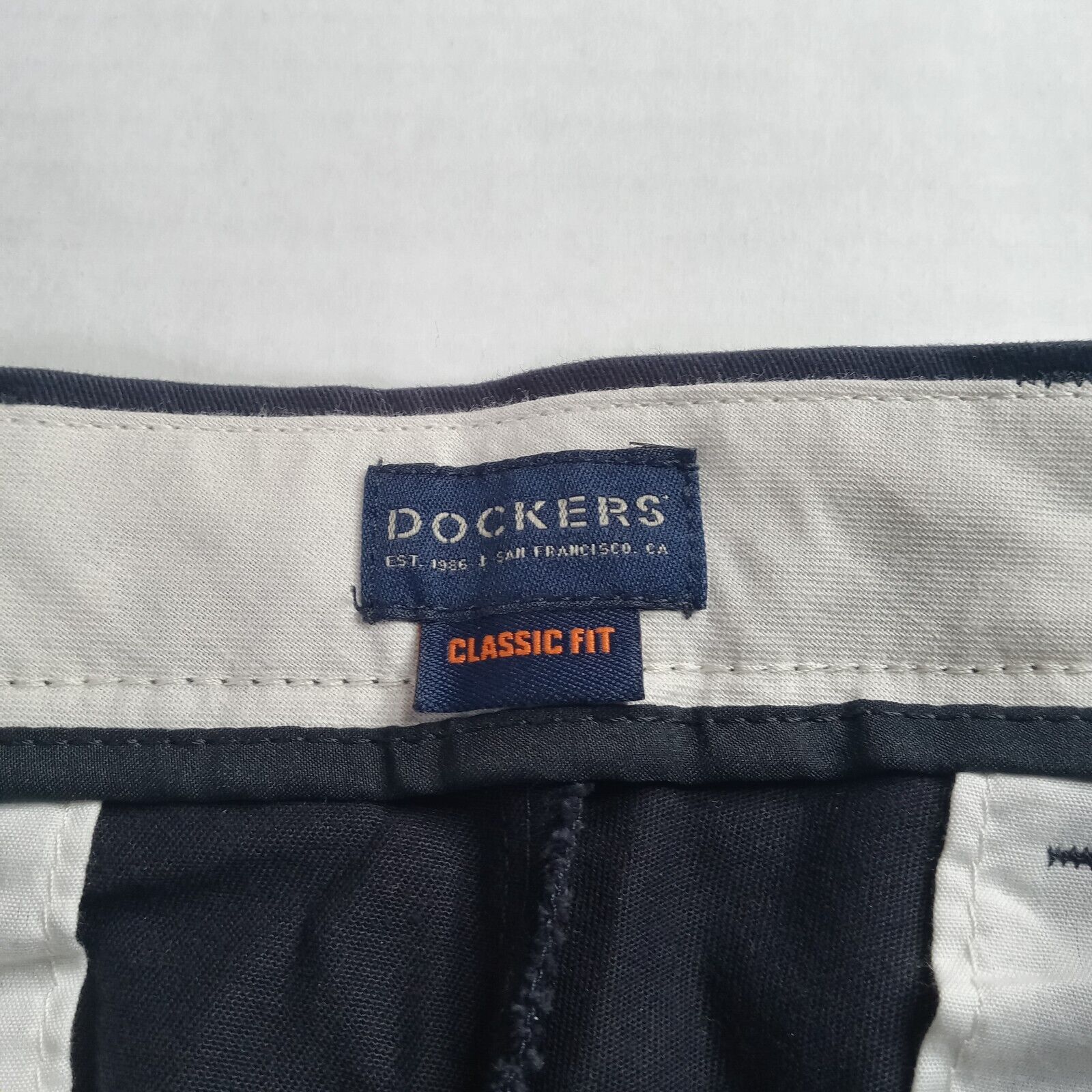Dockers Dockers Easy Khakis Pants Mens 38x34 Black Classic Fit Size US 38 / EU 54 - 4 Thumbnail