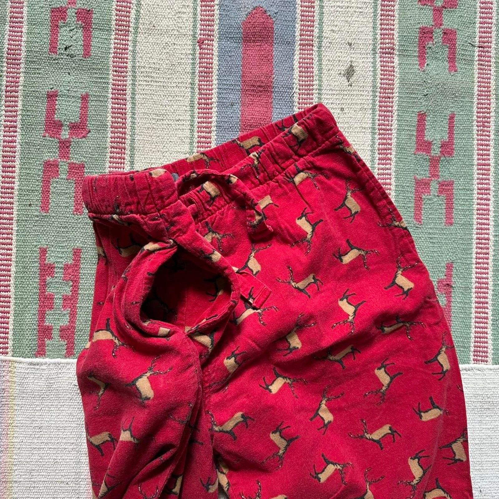 Old Navy Vintage 2000s Old Navy Baggy Deer PJ Pajama Pants Sweatpants Size US 34 / EU 50 - 6 Thumbnail
