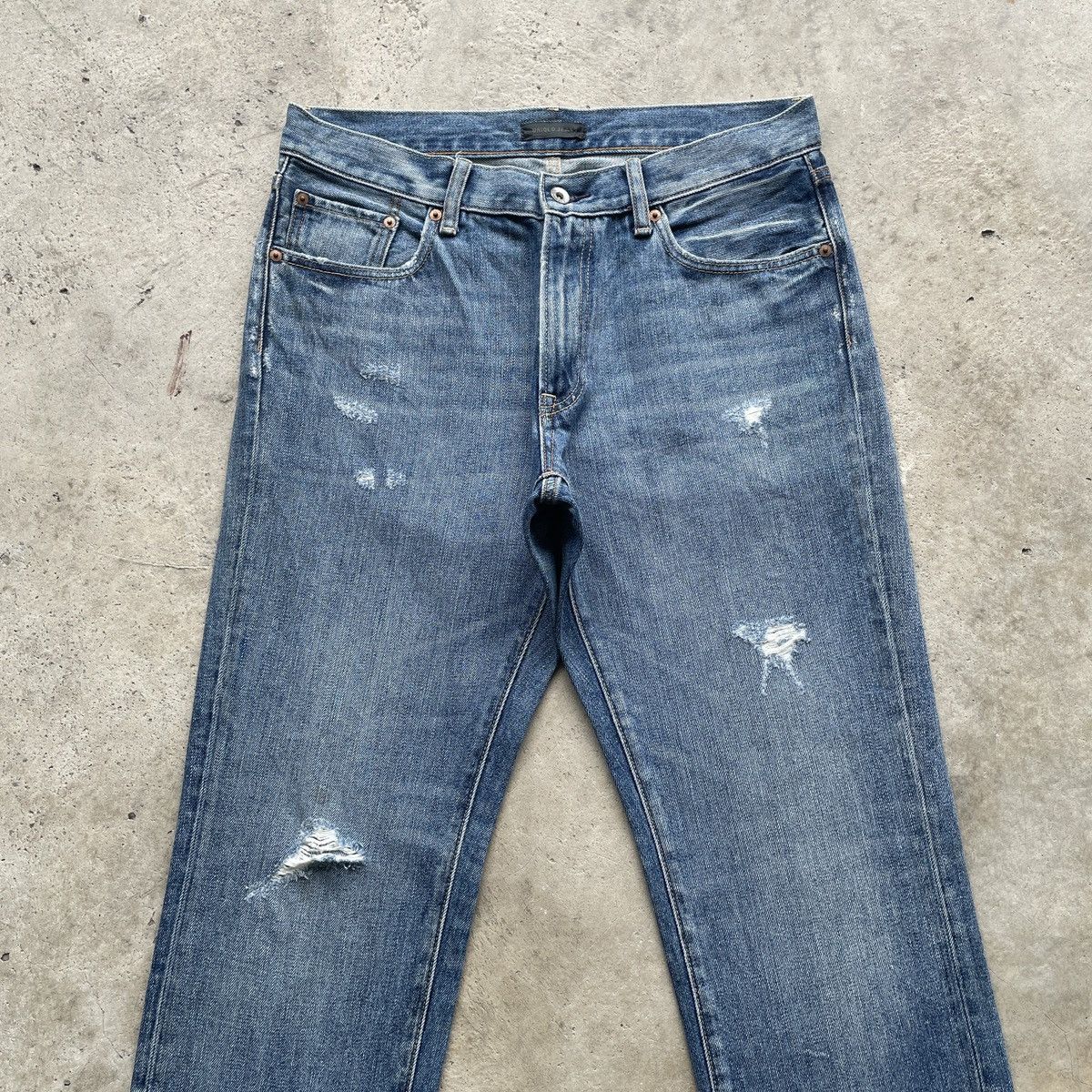 Japanese Brand W33x30 Vintage Japanese Brand Distressed Faded Jeans Pants Size US 33 - 3 Thumbnail