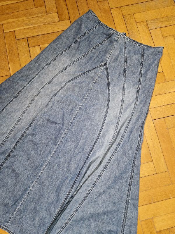 Japanese Brand × Vintage vintage flare denim skirt bondage Size 28" / US 6 / IT 42 - 3 Thumbnail