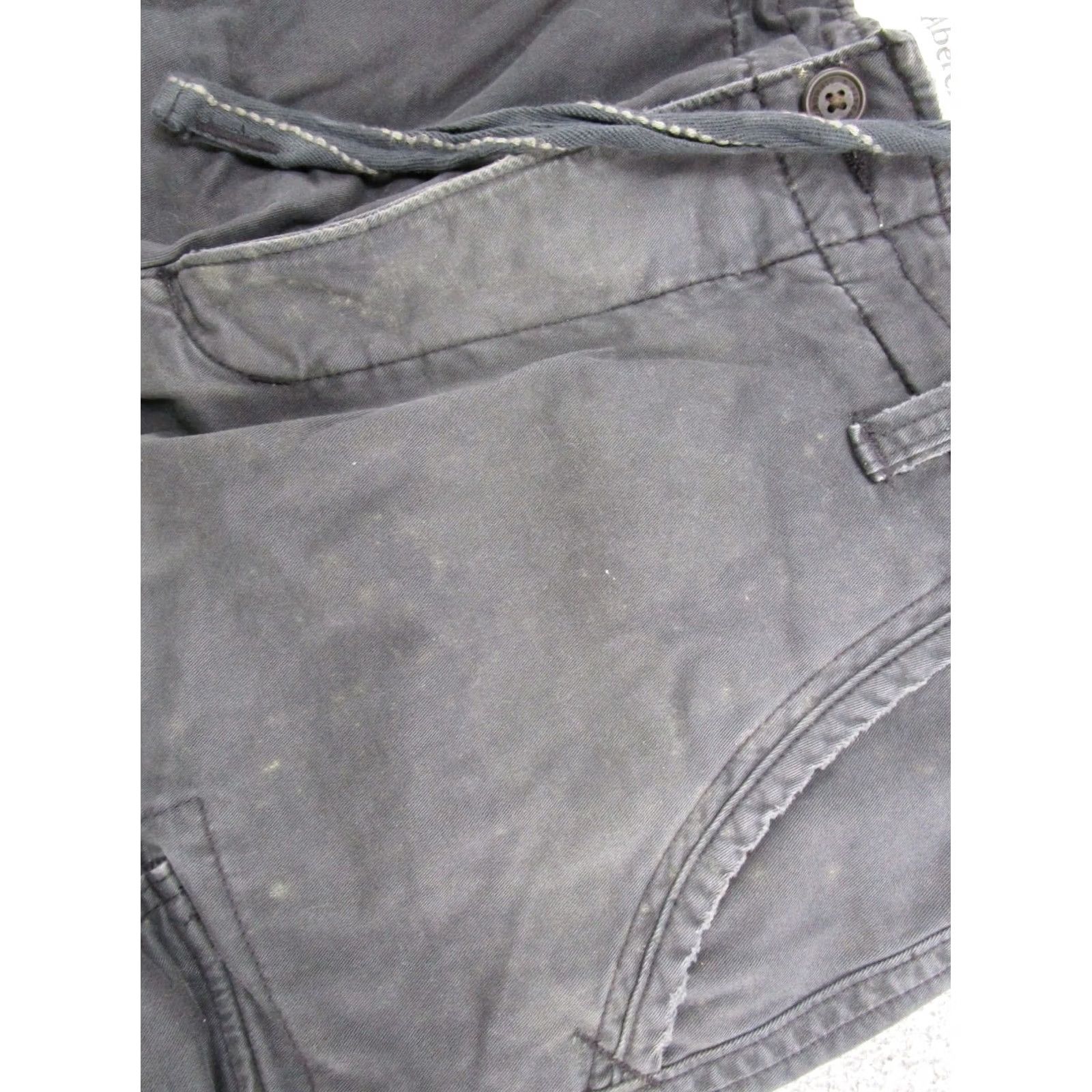 Vintage VTG Aeropostale Baggy Heavy Cargo Shorts Mens Size 36 Drawstring Gray 90s Pockets Cargo Shorts Mens Size US 36 / EU 52 - 4 Thumbnail