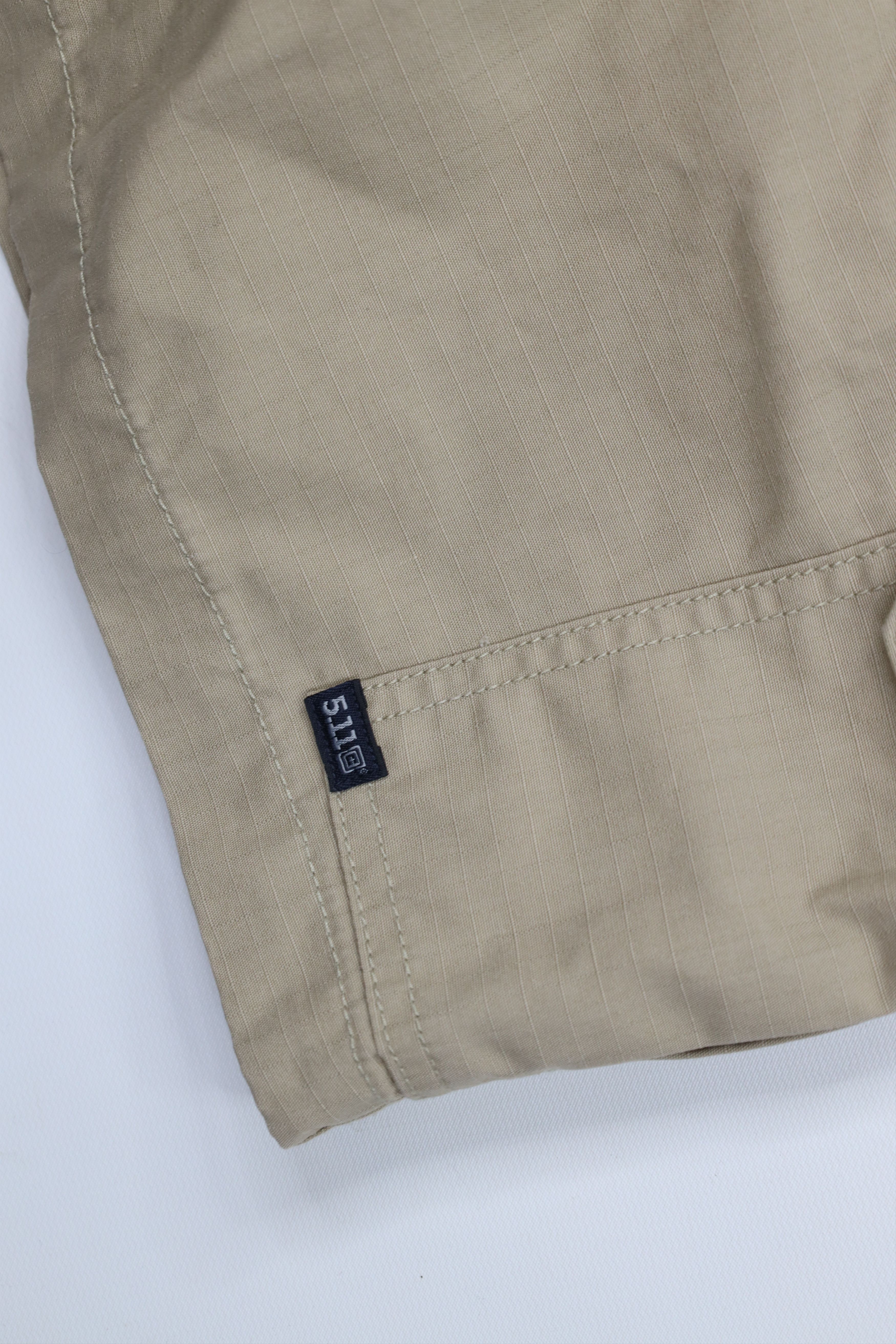 Vintage 5.11 Tactical Series Ripstop Uniform Cargo Shorts Beige Size US 44 / EU 60 - 11 Thumbnail