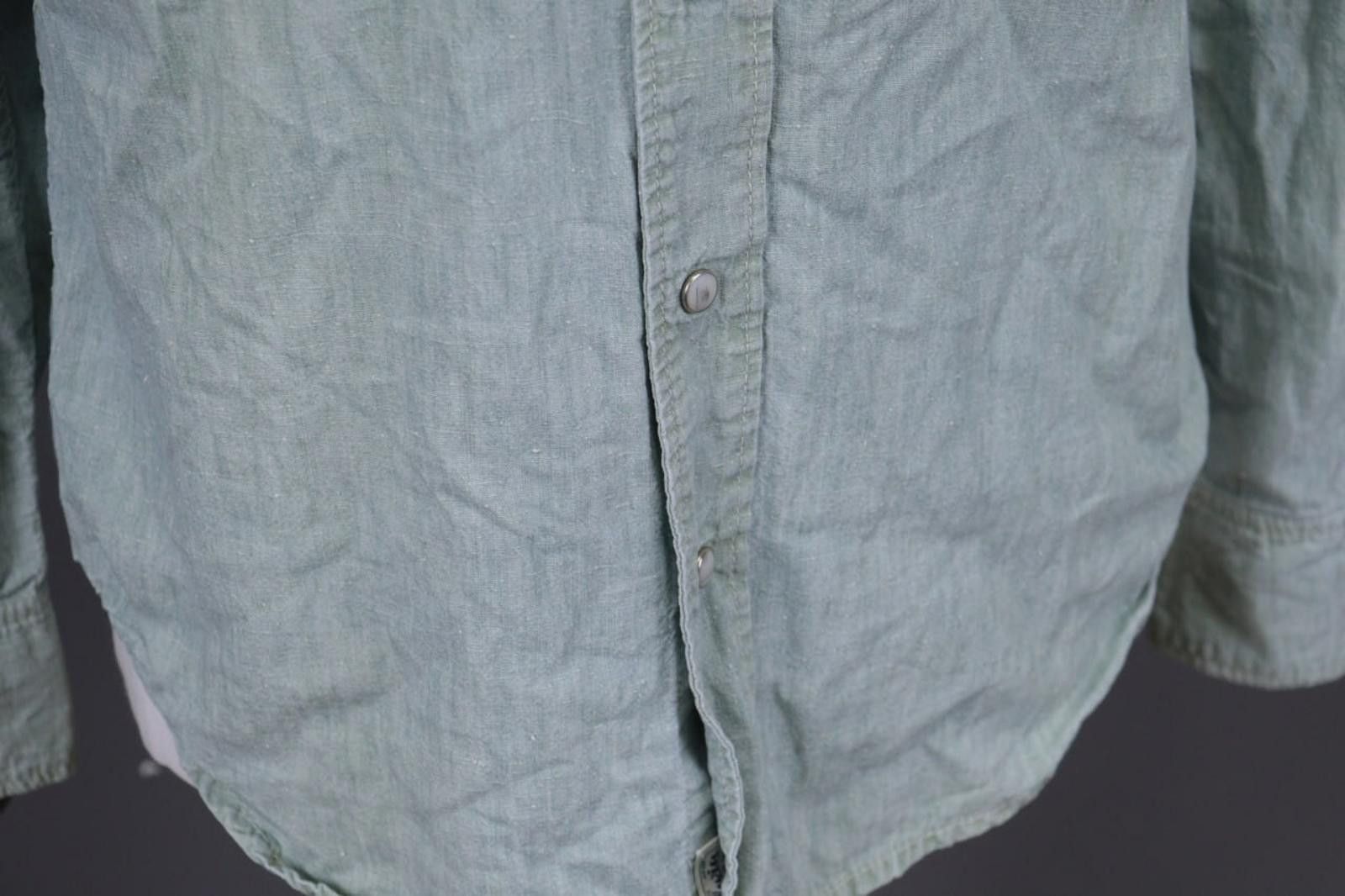 Edwin Edwin Japanese Denim Pockets Snap Overshirt Shirt Size M Size US M / EU 48-50 / 2 - 10 Thumbnail