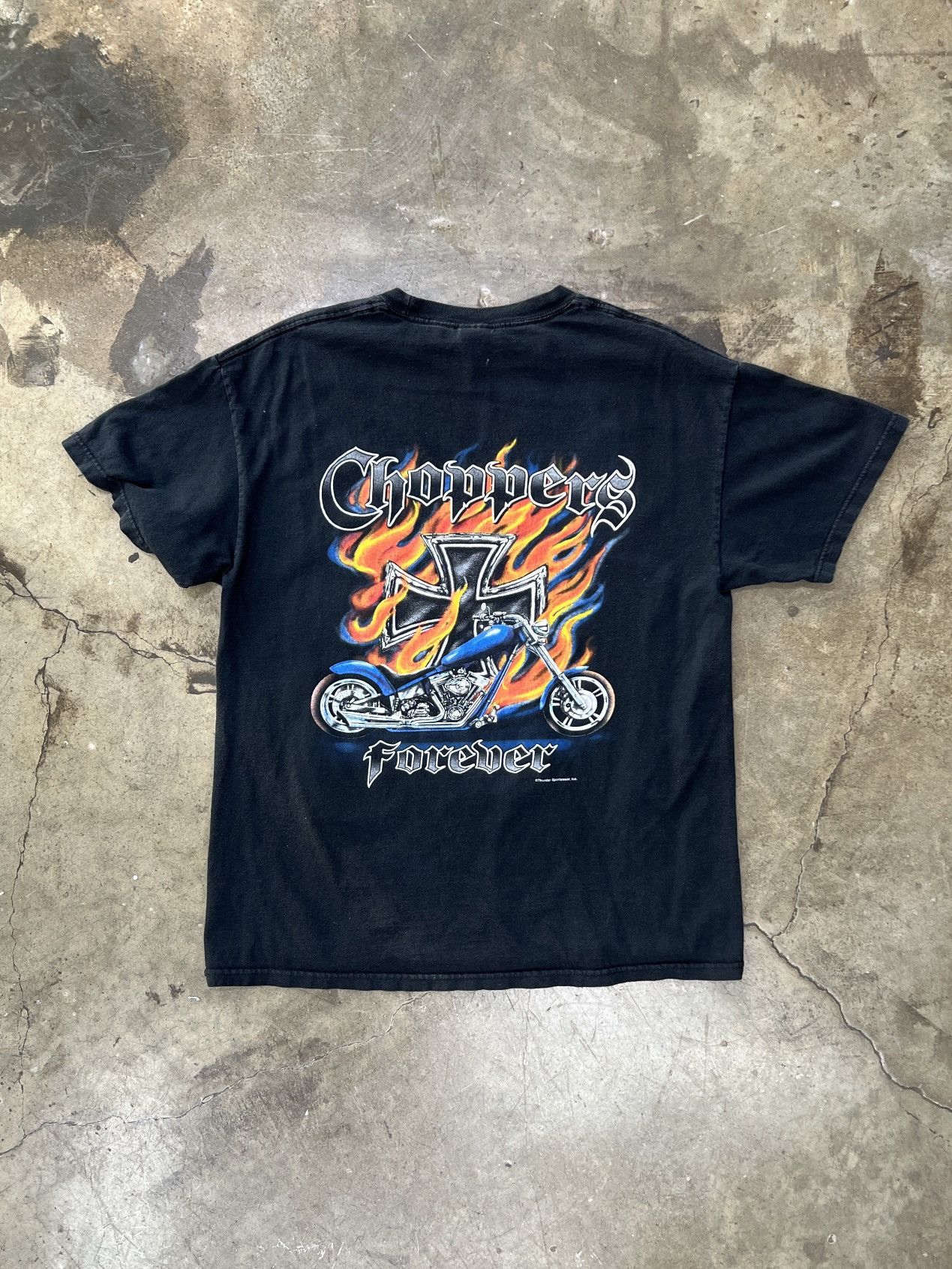 West Coast Choppers Vintage Choppers Forever Motorcycle Flame Tee Large Size US L / EU 52-54 / 3 - 2 Thumbnail