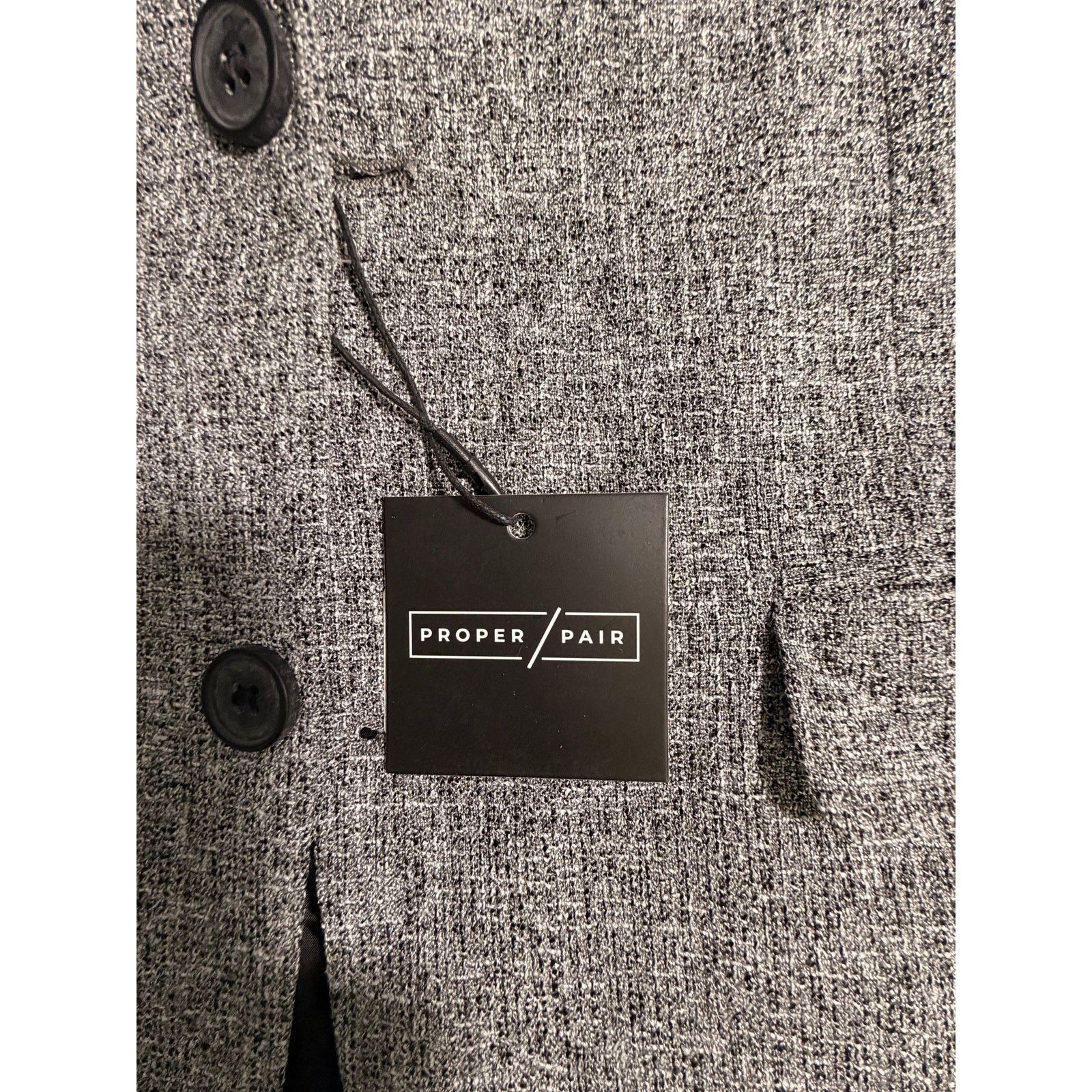0 Proper Pair Men’s Blazer Sport Coat Jacket Gray Size XS Size US XS / EU 42 / 0 - 4 Thumbnail