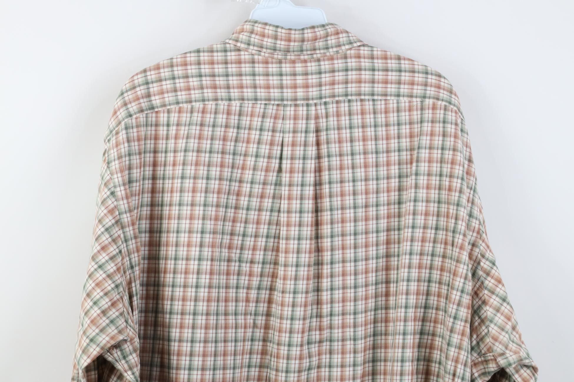 Polo Ralph Lauren Vintage 90s Ralph Lauren Button Down Shirt Earth Tone Plaid Size US XL / EU 56 / 4 - 11 Thumbnail