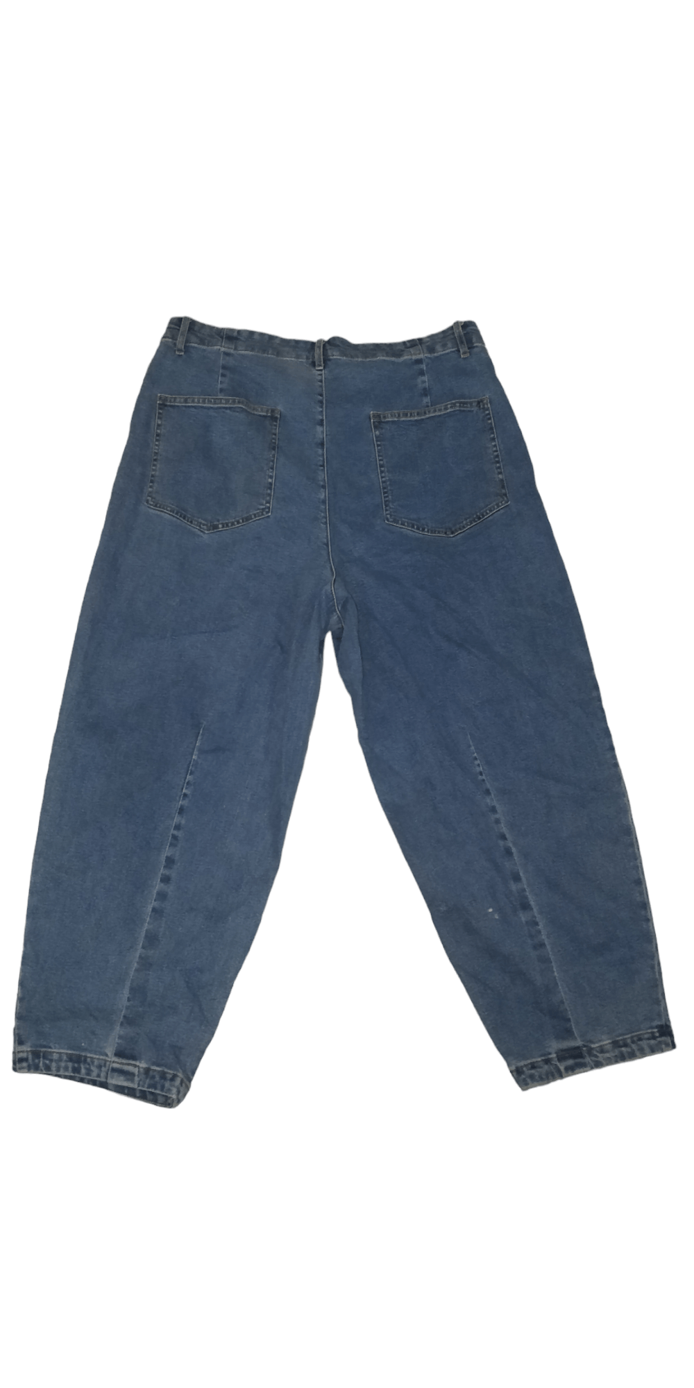 GU GU Pleated Baggy Balloon Jeans Size US 35 - 3 Thumbnail