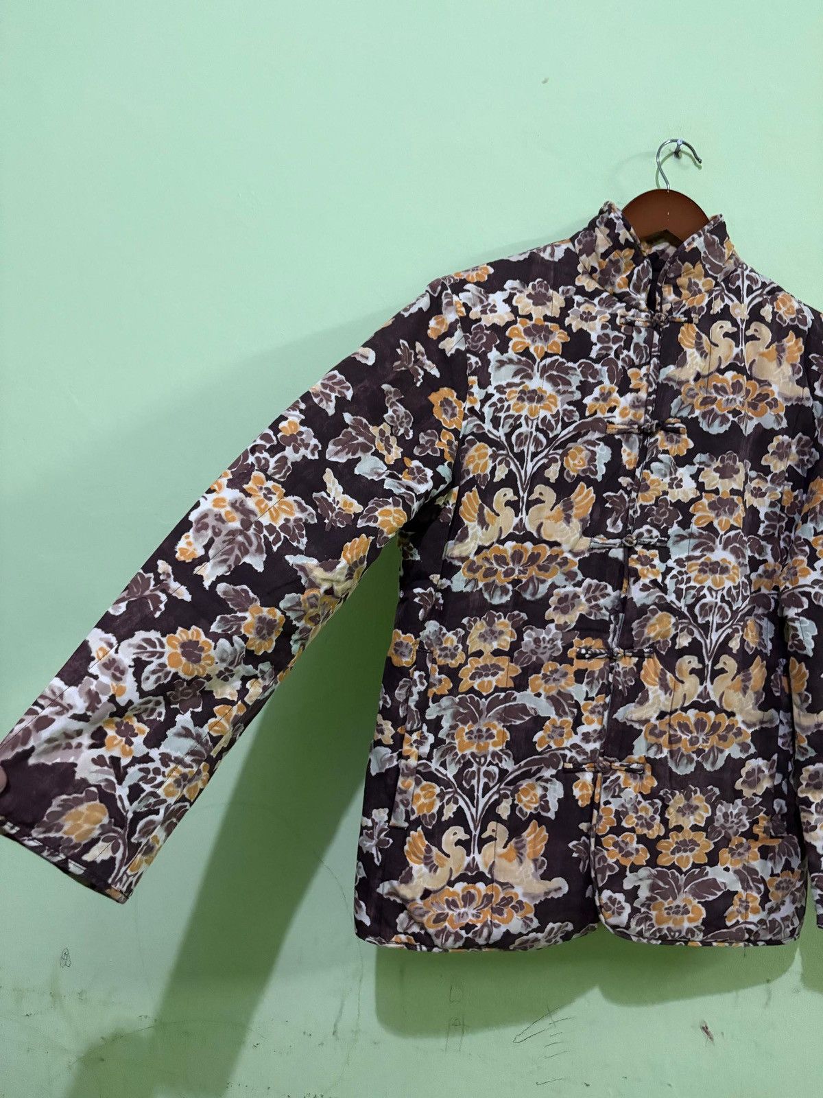 45rpm Vintage 45Rpm Mandarin Jacket Full Print Floral Design Size US M / EU 48-50 / 2 - 2 Thumbnail