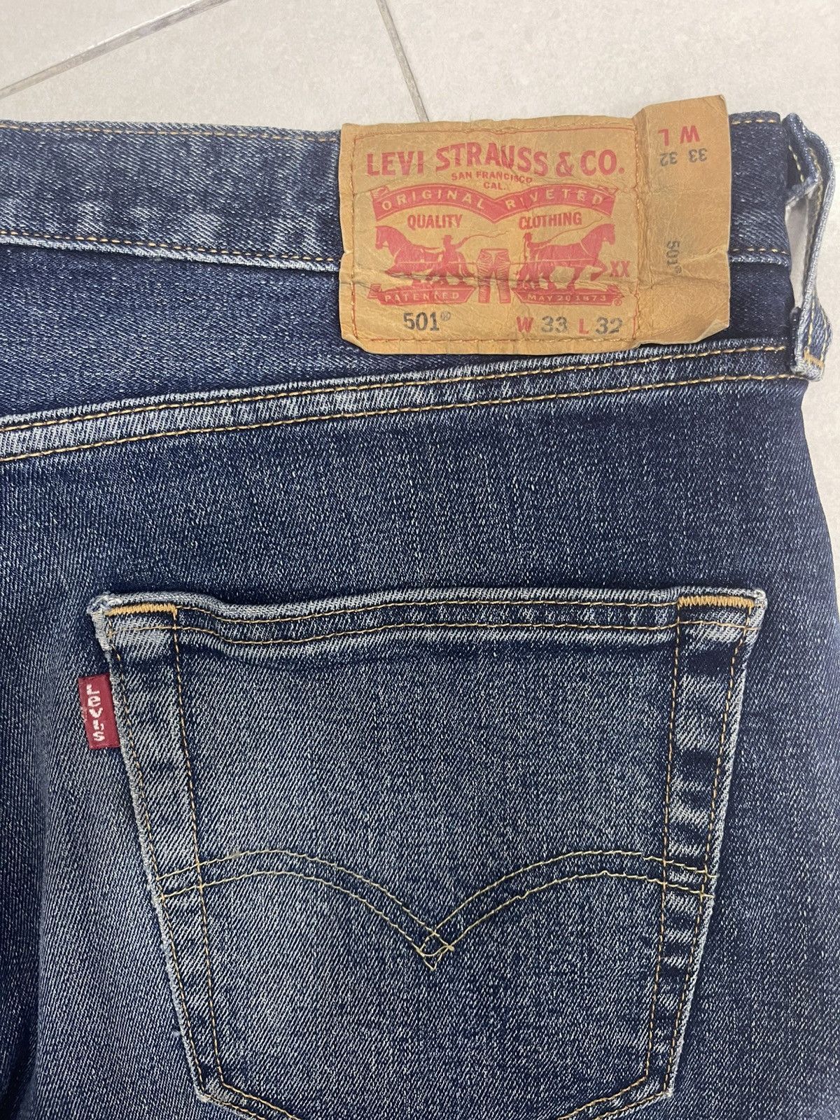 Levi's Levi's 501 Original Fit Jeans - Waterless Edition Size US 33 - 8 Thumbnail