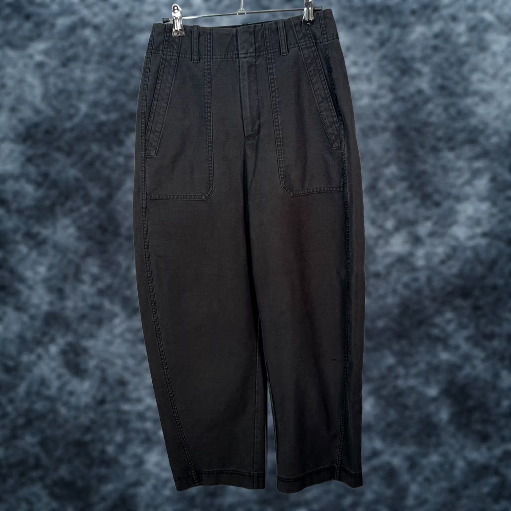 Athleta Athleta Pants Size 2 Black Cropped Relaxed Fit Barrel Leg Womens Size 26" / US 2 / IT 38 - 1 Thumbnail