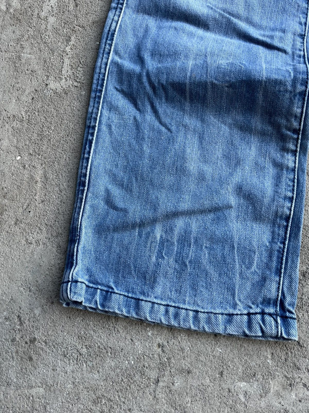 If Six Was Nine × Japanese Brand × Le Grande Bleu (L.G.B.) Jeans Dirty Pants Faded Crash Denim Thrashed Y2K Distressed Size US 34 / EU 50 - 8 Thumbnail
