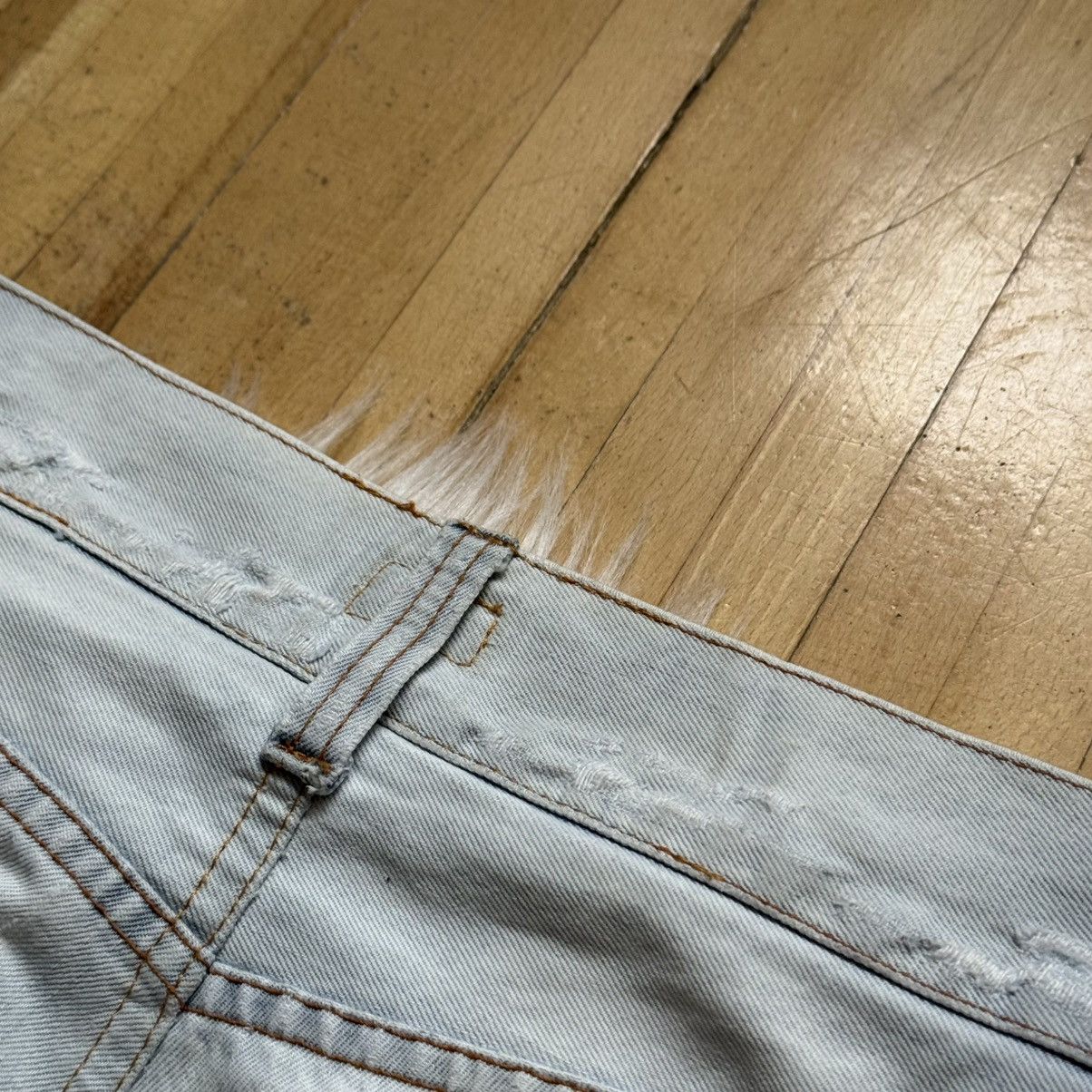Dolce & Gabbana 📌Vintage Crazy Dolce&Gabbana 00s Distress Y2K Straight Jean Size US 30 / EU 46 - 18 Thumbnail
