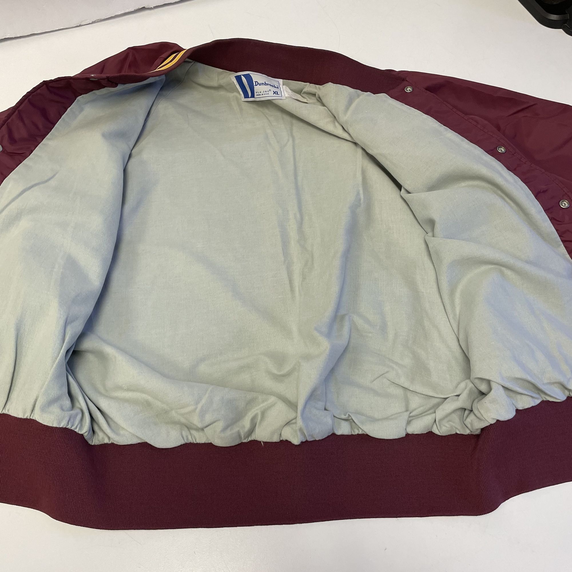 Dunbrooke Vtg Dunbrooke USA Maroon Nylon UM University Missouri jacket Size US XL / EU 56 / 4 - 7 Thumbnail