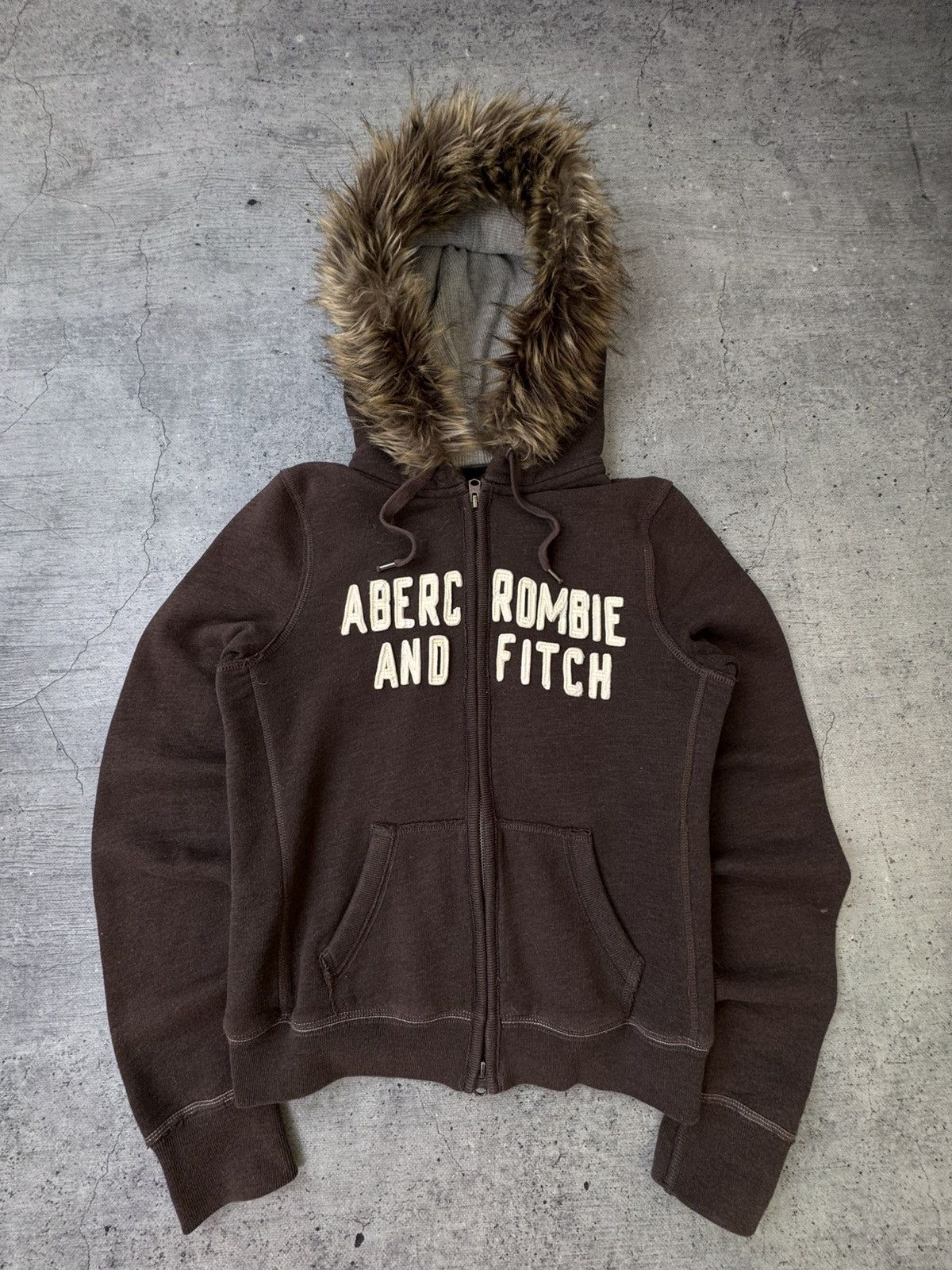 If Six Was Nine Vtg If six was nine Style Abercrombie & Fitch fur Zip Hoodie Size L / US 10 / IT 46 - 1 Thumbnail