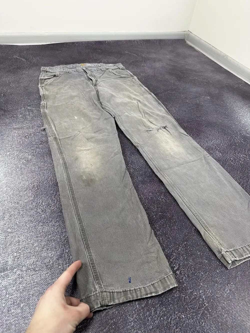 Carhartt Vintage Carhartt USA Distressed Relaxed Fit Opium Work Pants Size US 32 / EU 48 - 11 Thumbnail