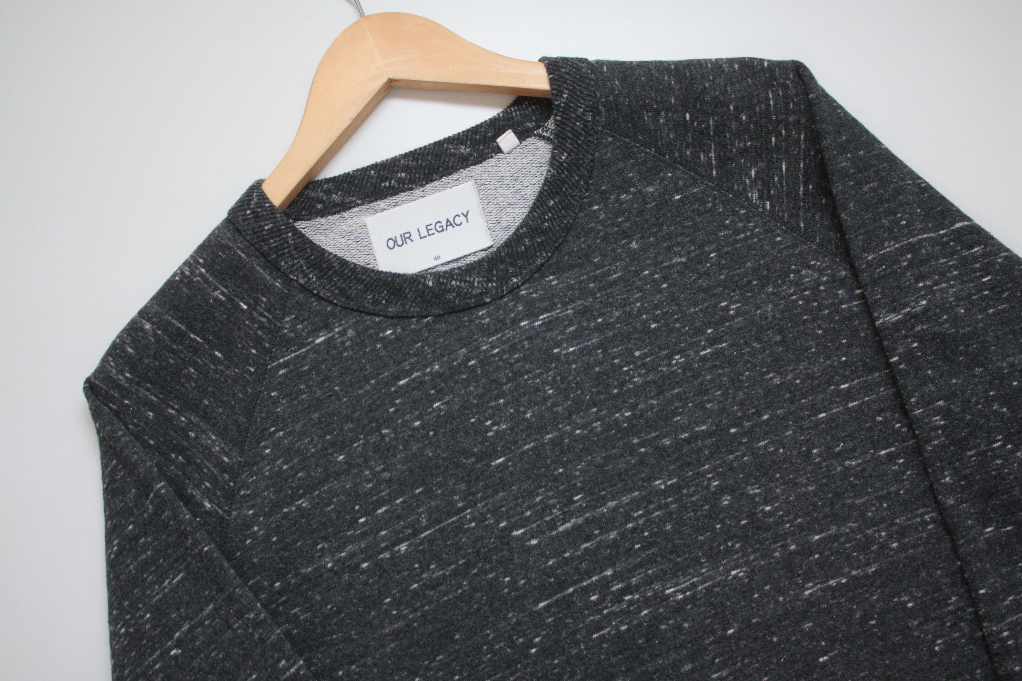 Our Legacy OUR LEGACY SLASHED BASE SWEAT - COLLAGE SCHOOL PRINT