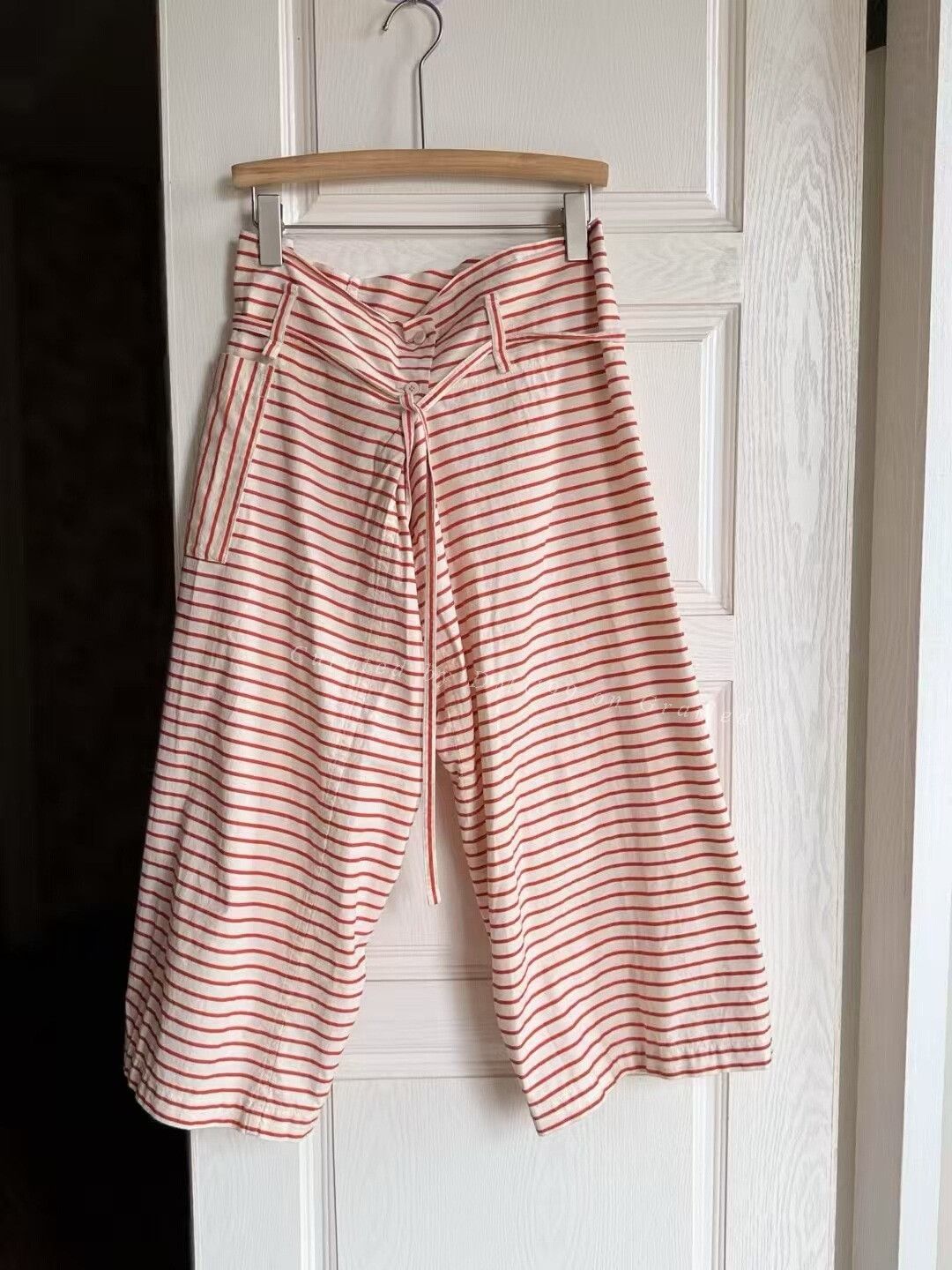Issey Miyake ISSEY MIYAKE Vintage Striped Cargo Pants Size 32" / US 10 / IT 46 - 1 Thumbnail