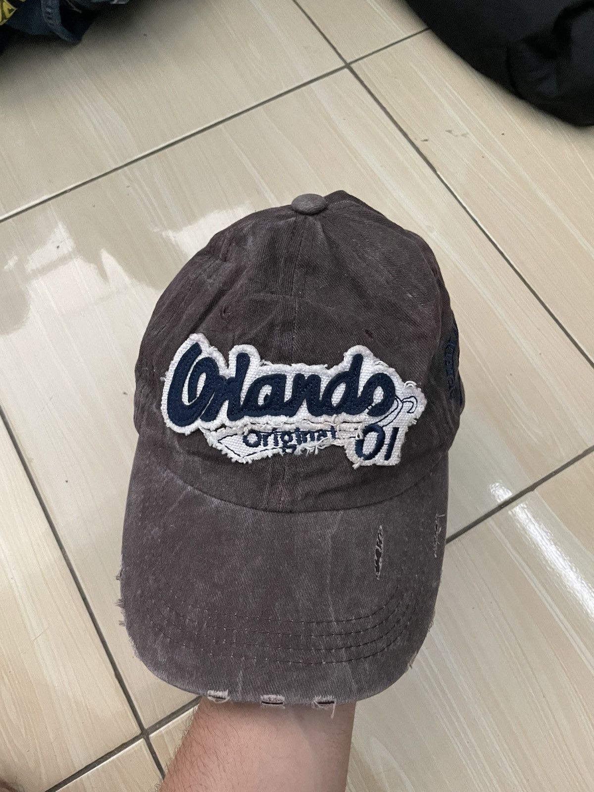 Japanese Brand Vintage ORLANDO ORIGINAL 01 Distressed style cap hat faded Size ONE SIZE - 1 Thumbnail