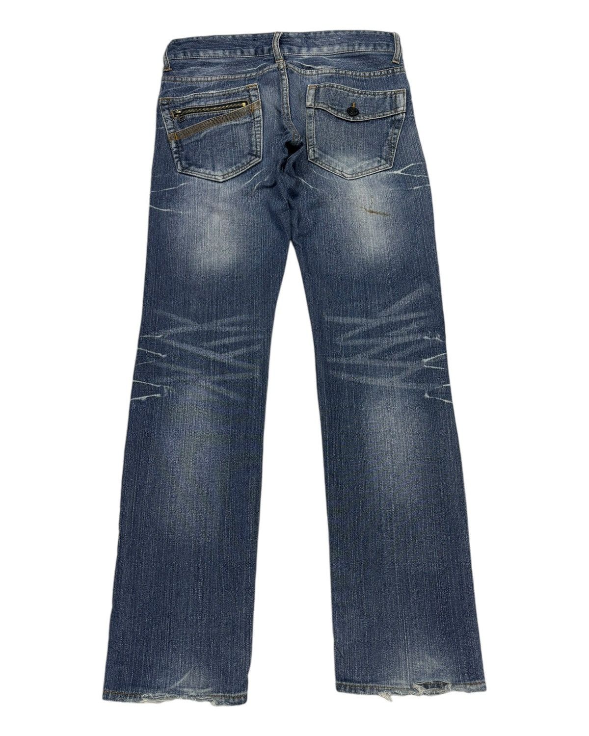 Hysteric Glamour DOUBLEFOCUS CLAWMARK DISTRESSED DENIM JEANS Size US 31 - 2 Thumbnail
